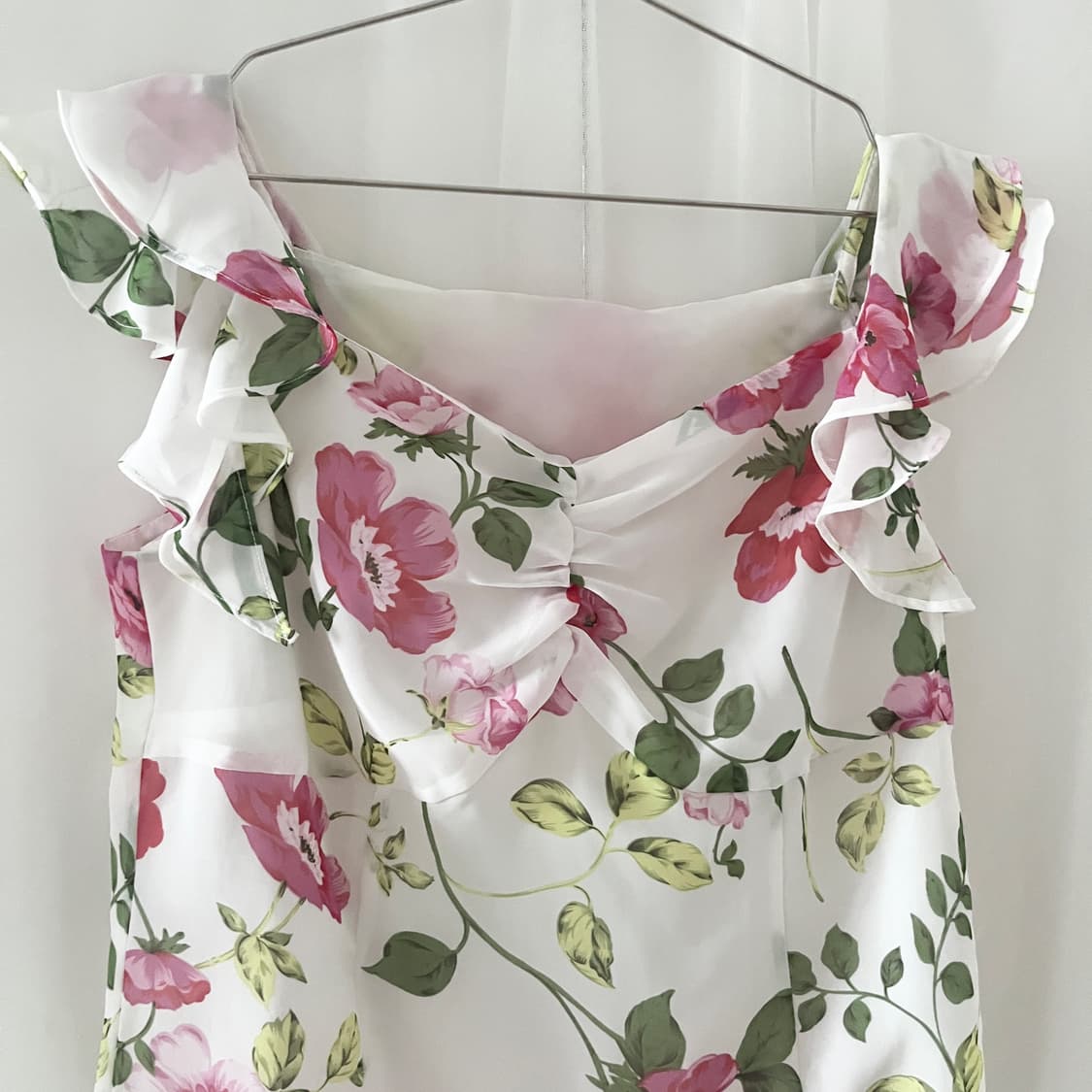 flower pattern shirring blouse 상품이미지4