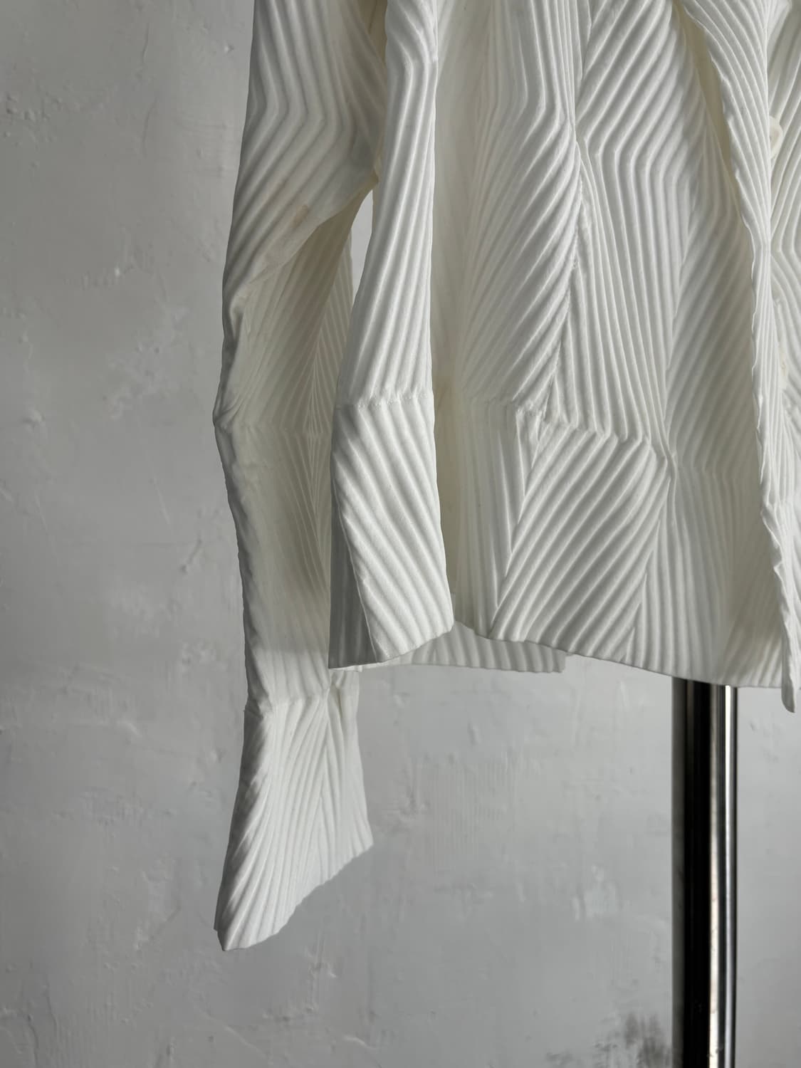 Issey Miyake 이세이미야케 화이트 빅카라 자켓 상품이미지5