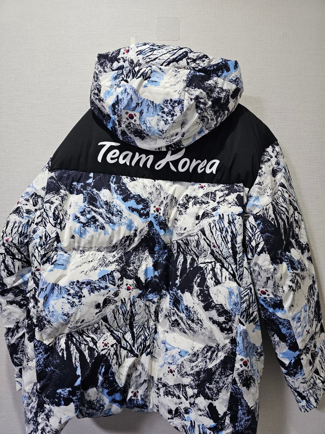 새상품 노스페이스 선수지급용 팀코리아 국가대표 베이징올림픽 패딩 110/ 상품이미지4