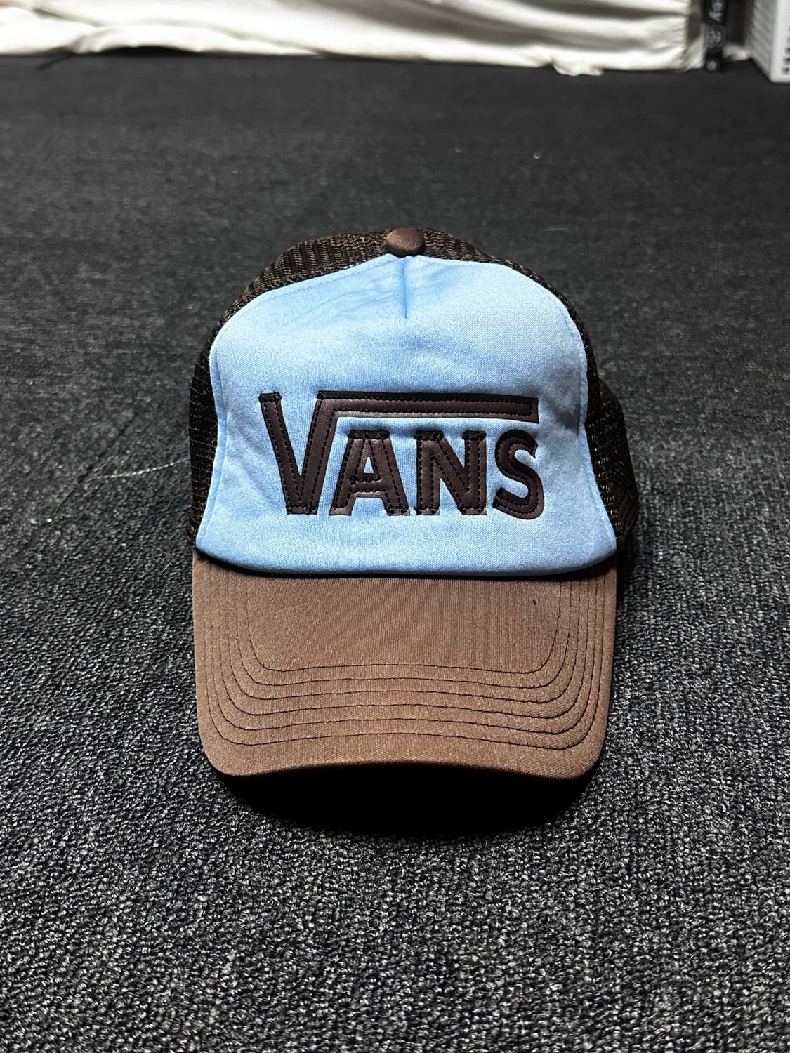 Old vans 반스 올드스쿨 블루 브라운 메쉬캡 상품이미지1