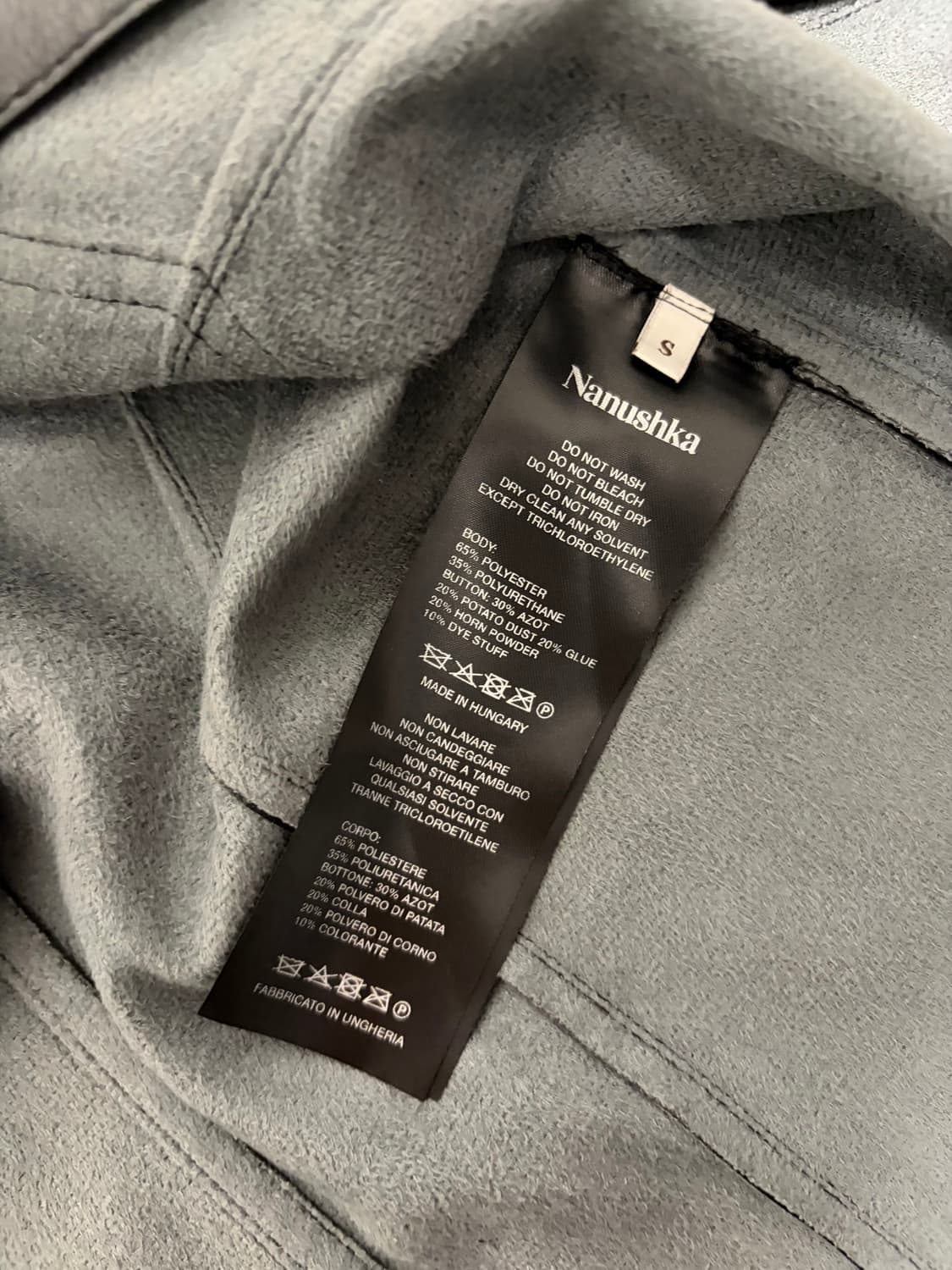 나누슈카 숏 슬리브 포우 가죽 셔츠 상품이미지5