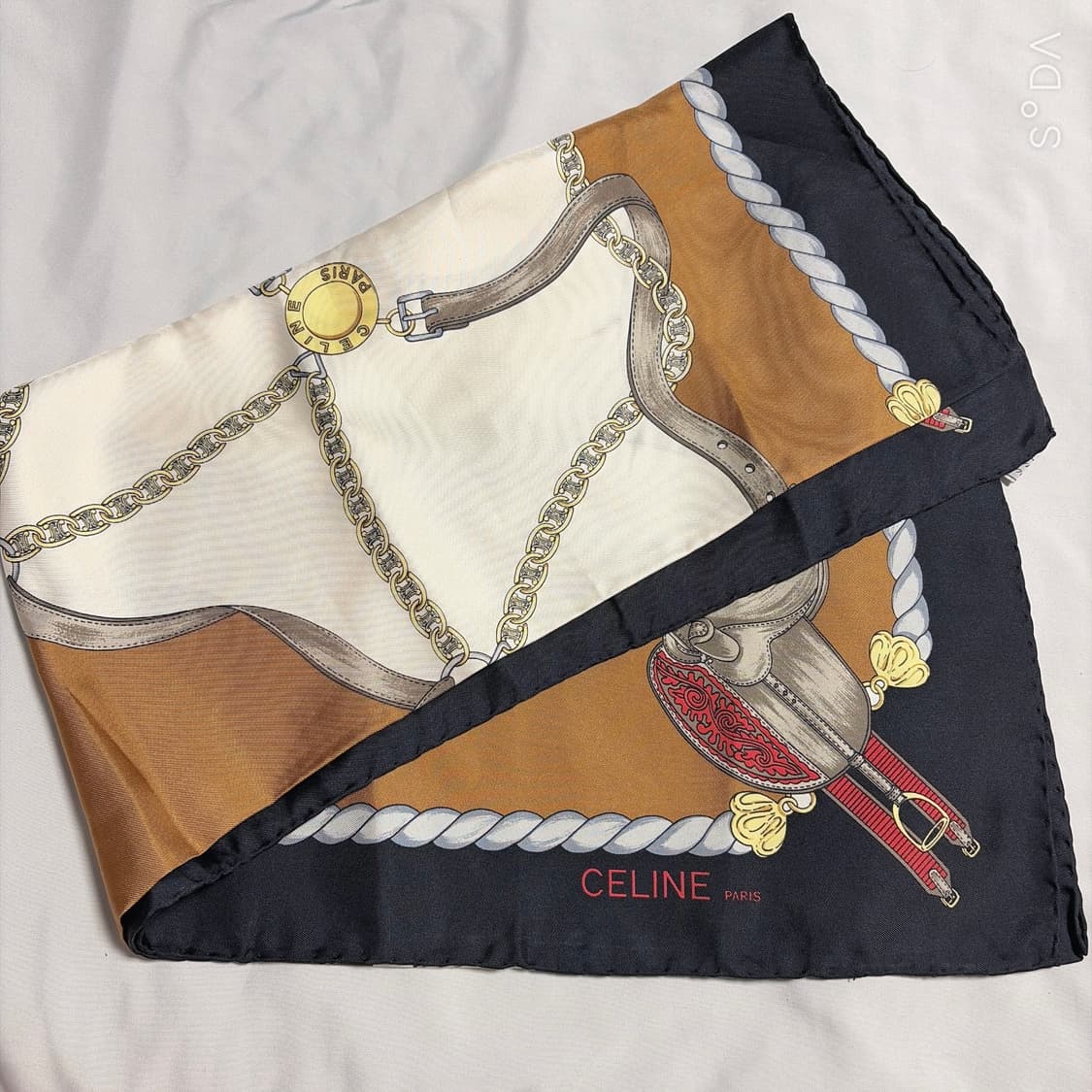 셀린느 체인/벨트 패턴 스카프 상품이미지2