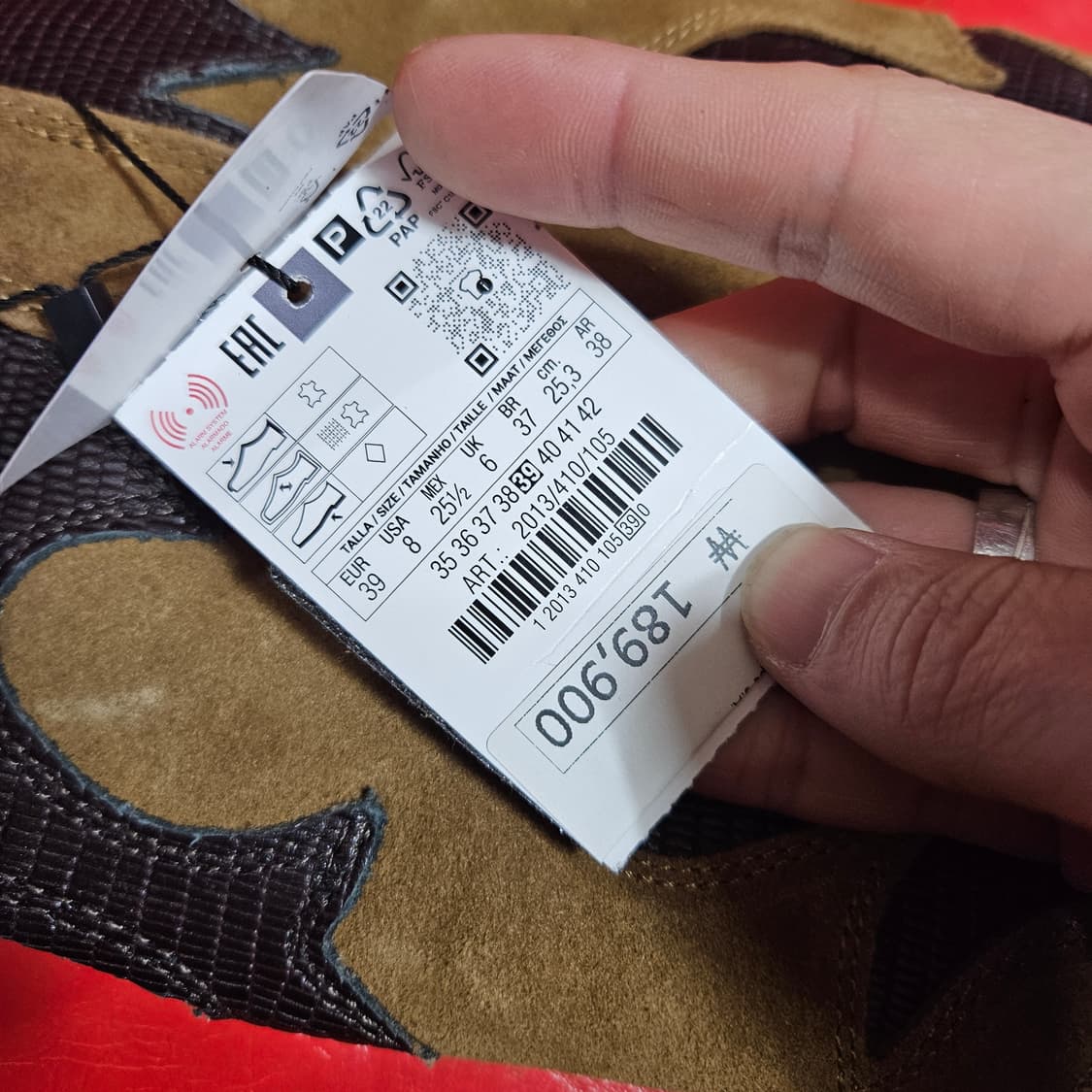 (새상품) 자라(ZARA) 웨스턴 가죽 스웨이드 미들 부츠 39 상품이미지10