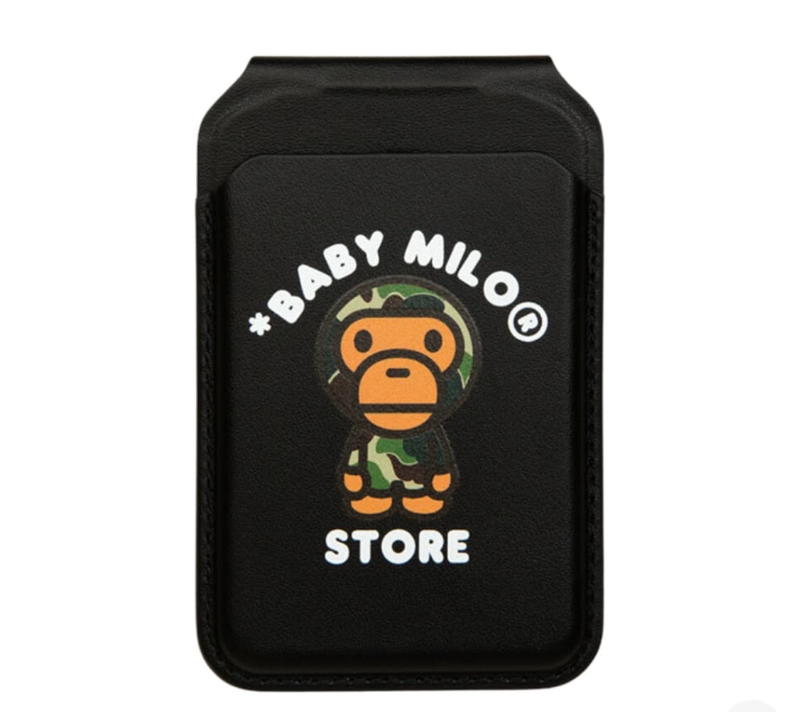 베이프 베이비 마일로 맥세이프 카드 홀더 블랙 상품이미지1