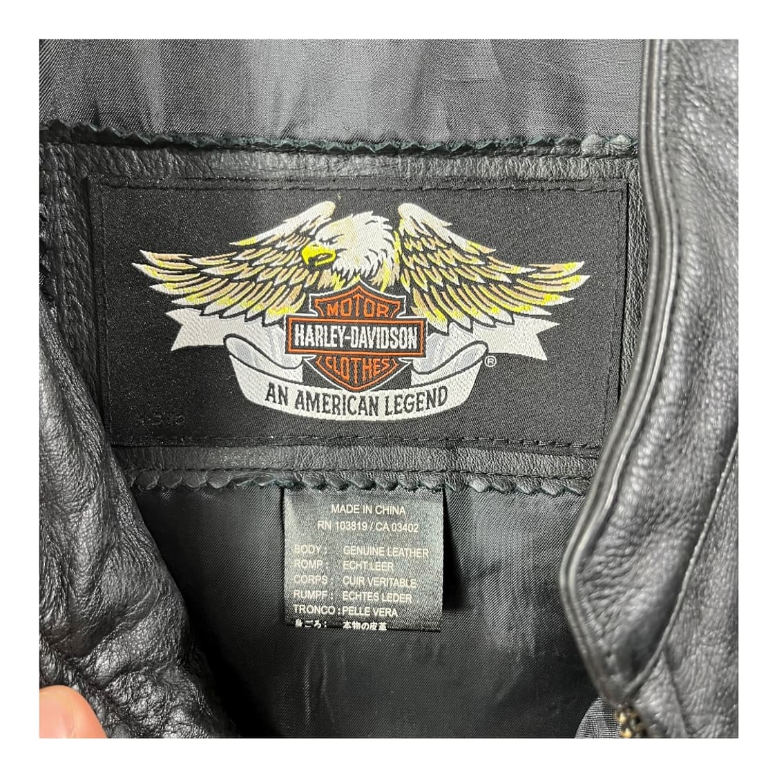 [Harley Davidson] 할리데이비슨 카우레더 스컬 레더자켓 상품이미지4