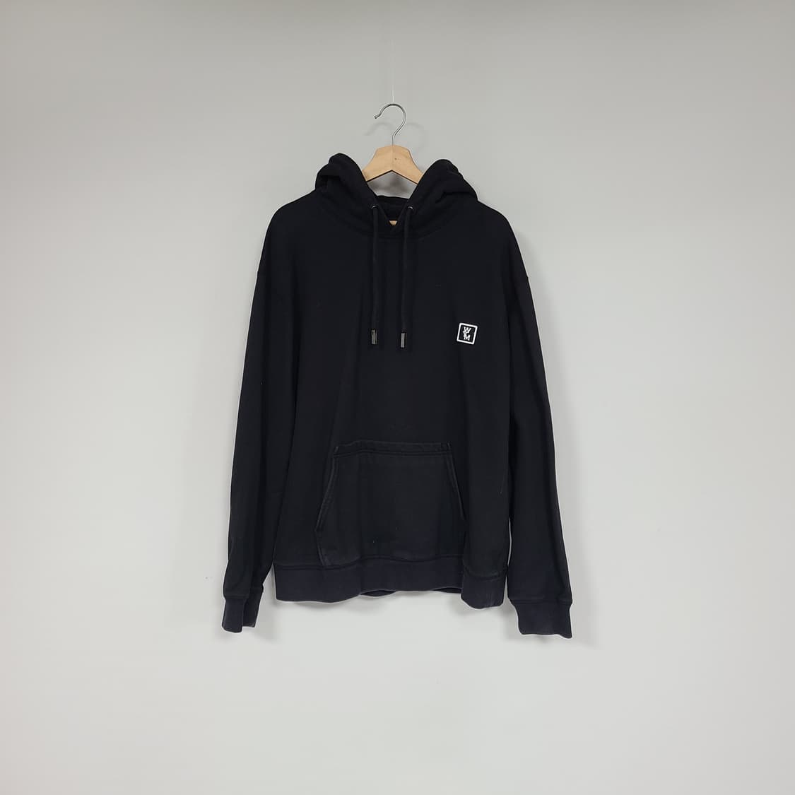 우영미 정품 백 로고 후드 블랙 52 상품이미지1