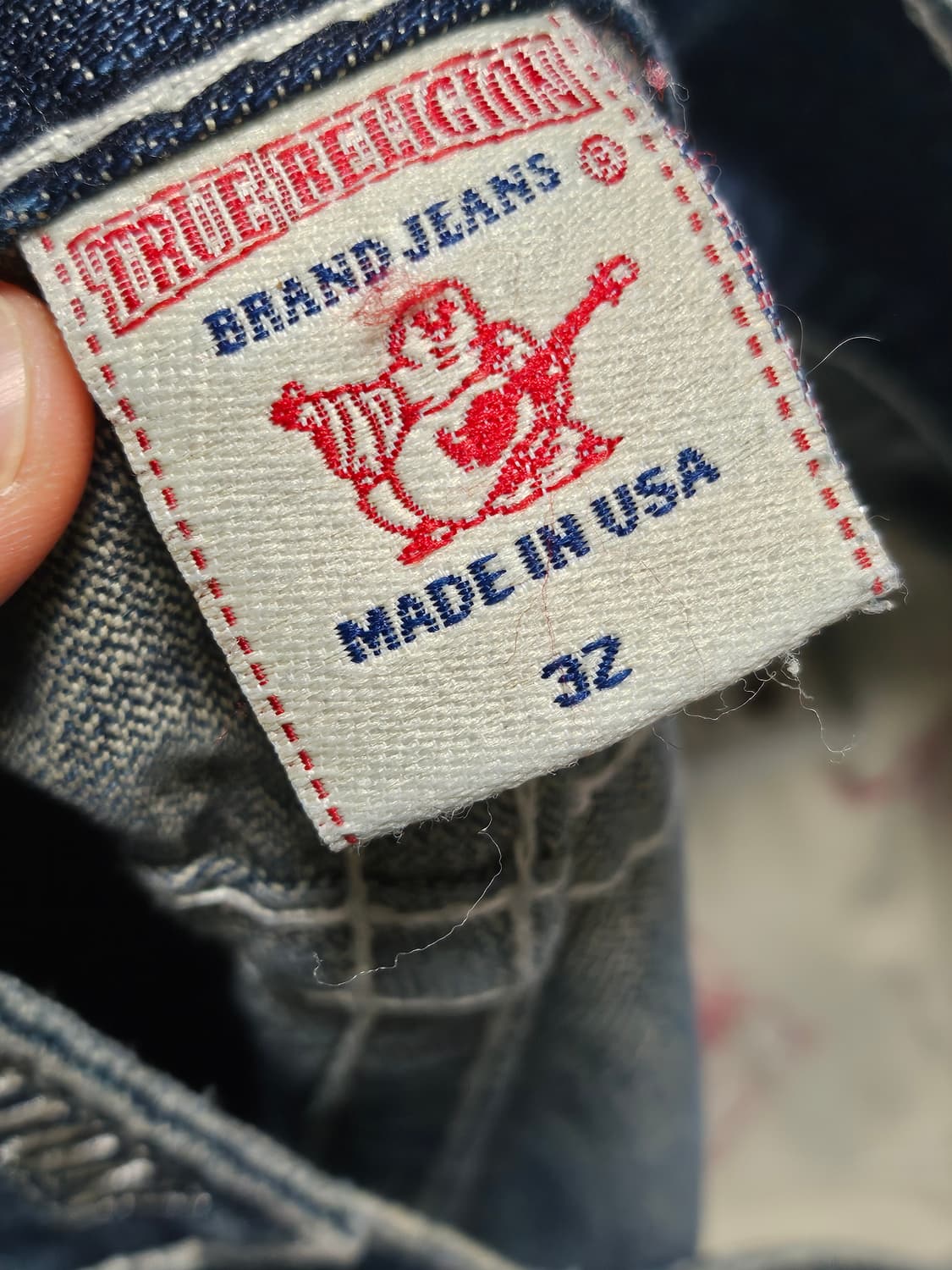 트루릴리젼 스트레이트 핏 데님 팬츠 32 상품이미지4