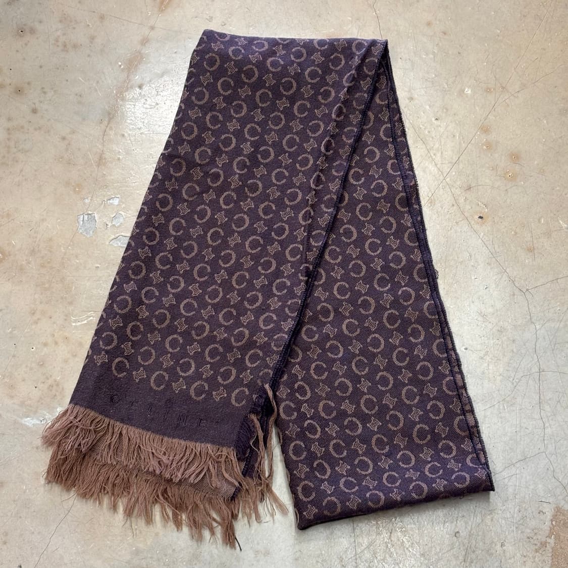 OS 셀린느 브라운 캐시미어 머플러 상품이미지2