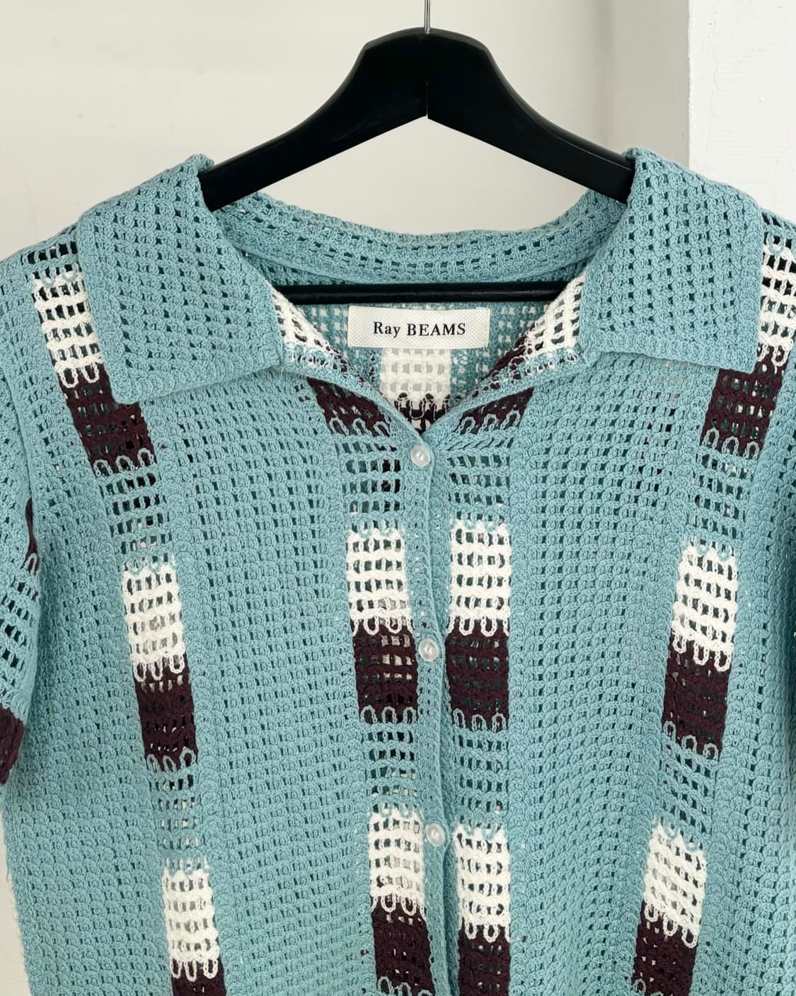 레이 빔즈 크로셰 니트 셔츠 상품이미지2