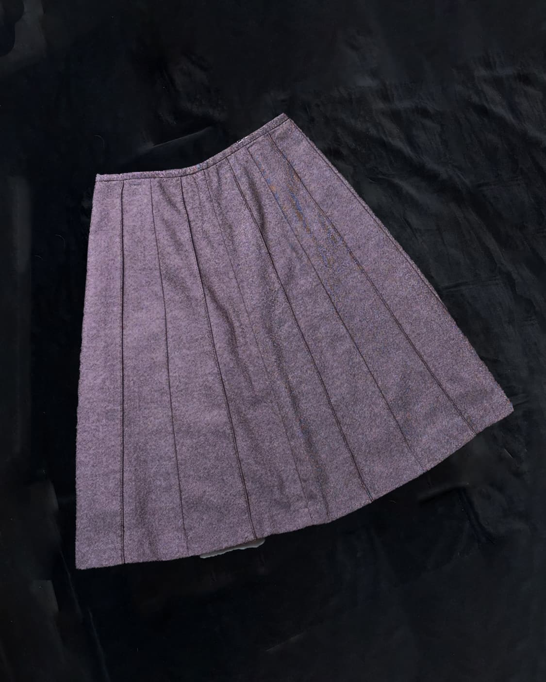 일본빈티지 라인 미디 스커트 상품이미지1