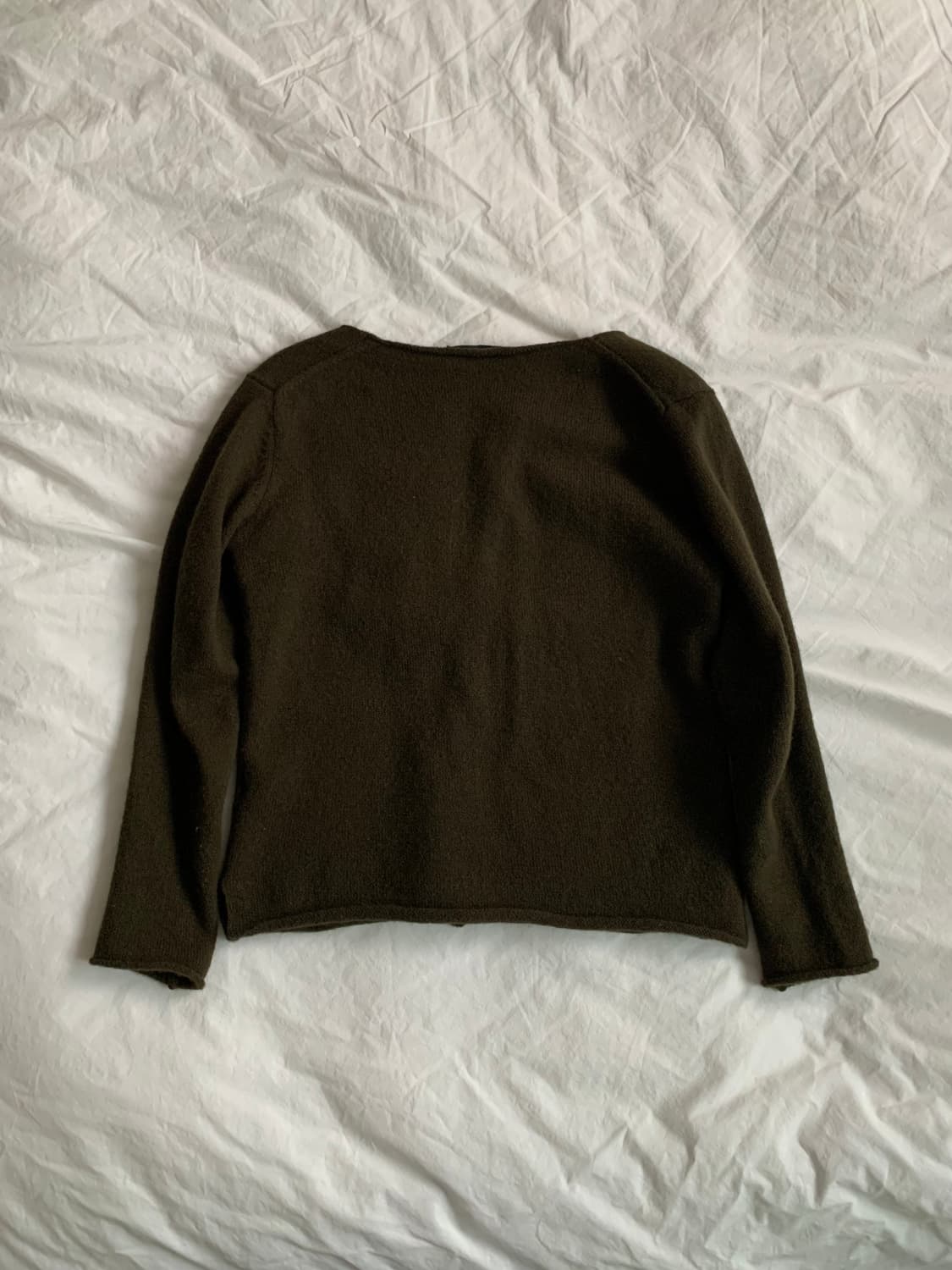 딥카키 베이직 가디건 상품이미지5