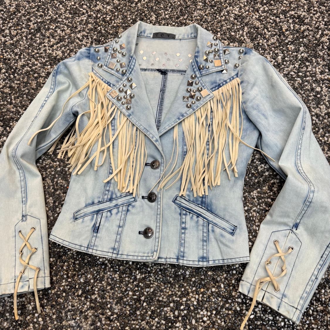 TOV Fringe & Studded 일본 웨스턴 데님 자켓 (55) 상품이미지2