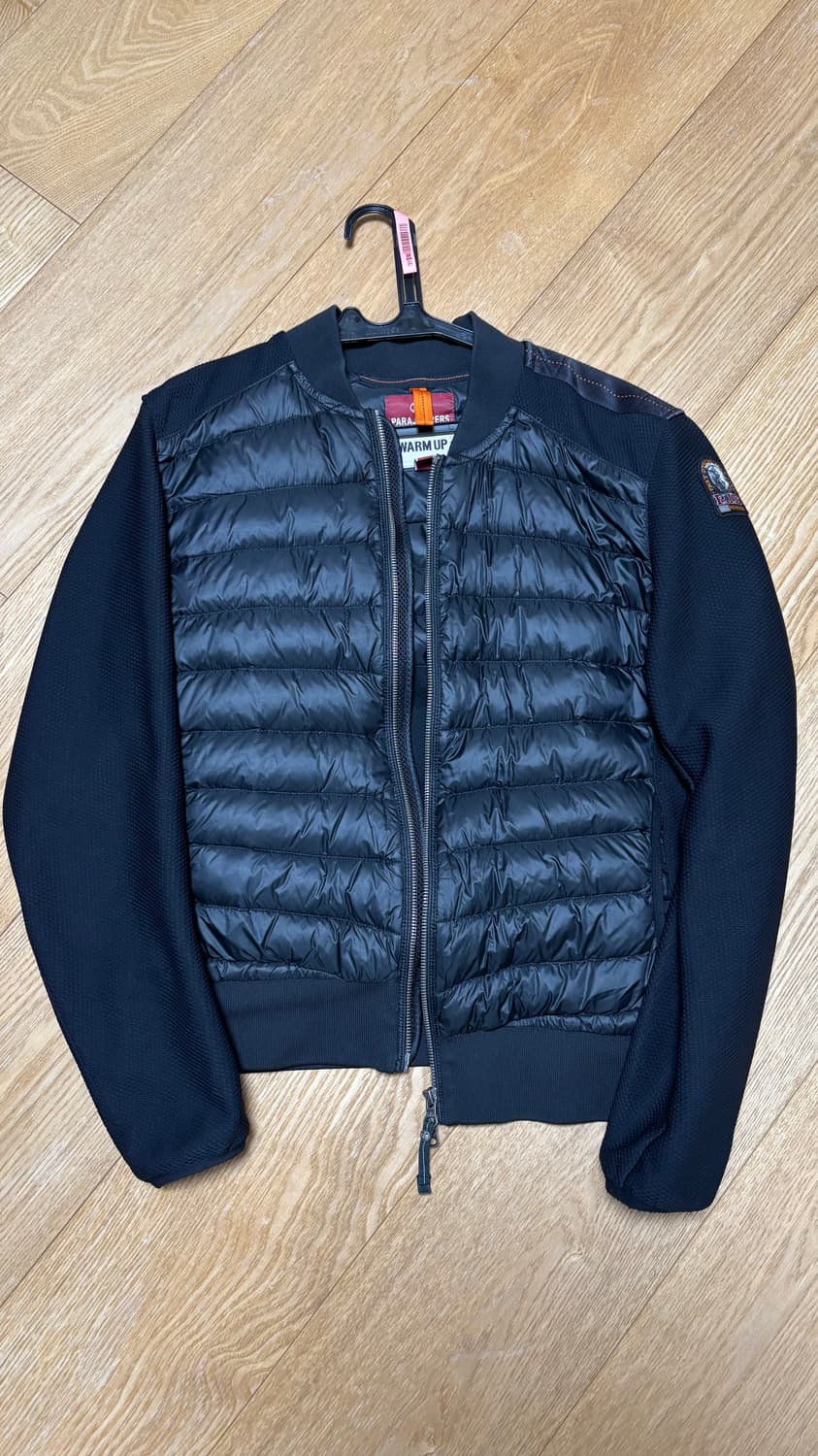(정품) 파라점퍼스 패딩 봄버 자켓 블랙 니트패딩 경량패딩 상품이미지1