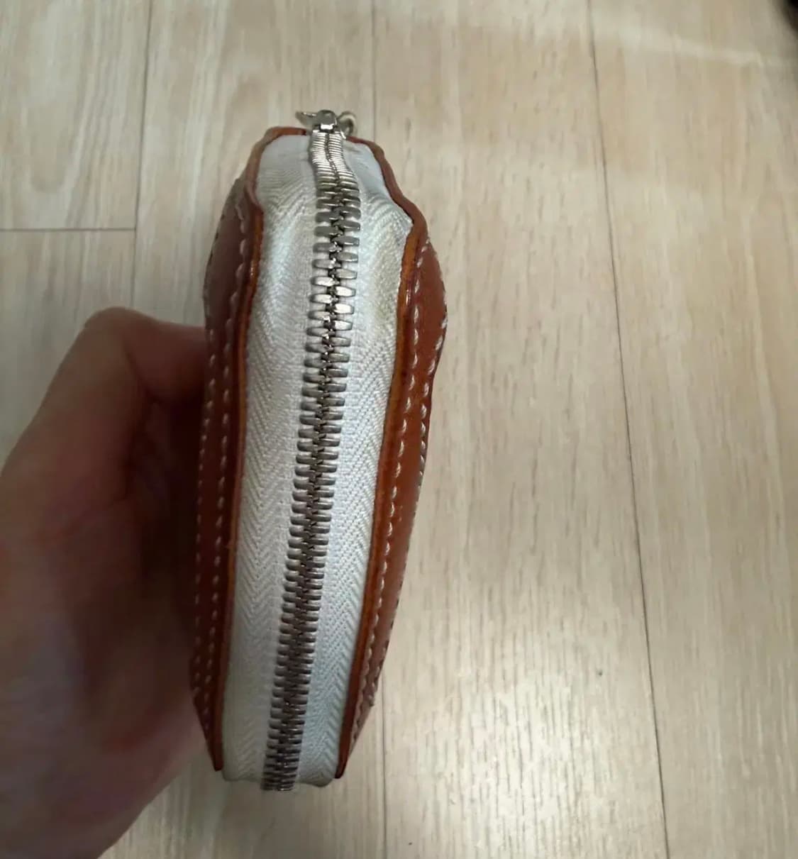 레더키메라 지퍼돌이 가죽 에이징반지갑 상품이미지7