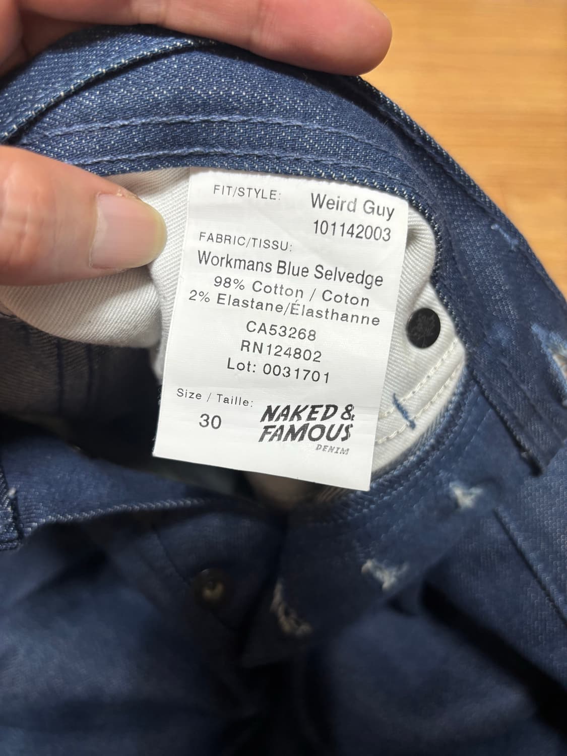 네이키드 앤 페이머스 데님 청바지 상품이미지7