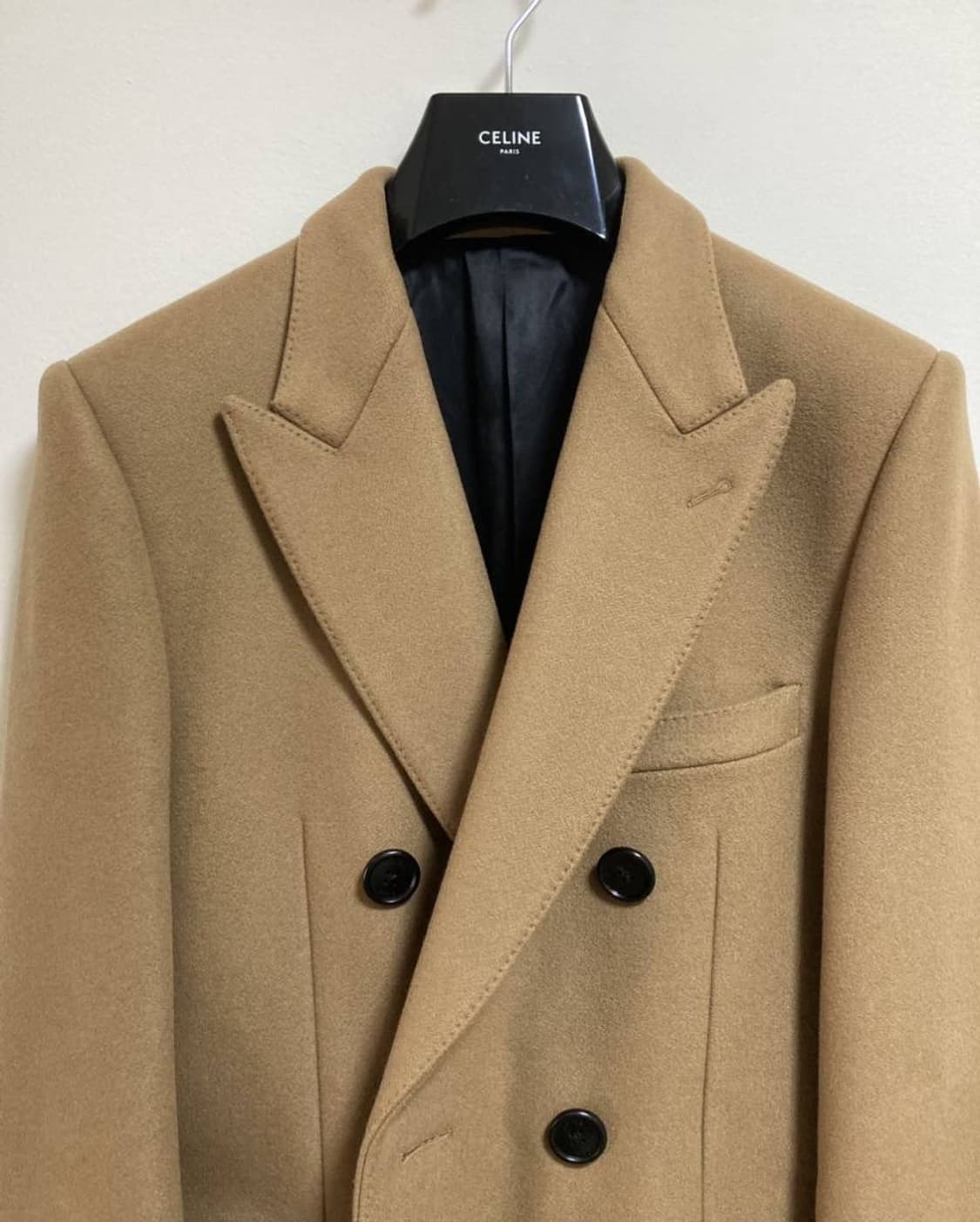 [안효섭님 착용] 셀린느 23fw 캐시미어 더블 브레스티드 코트 상품이미지5