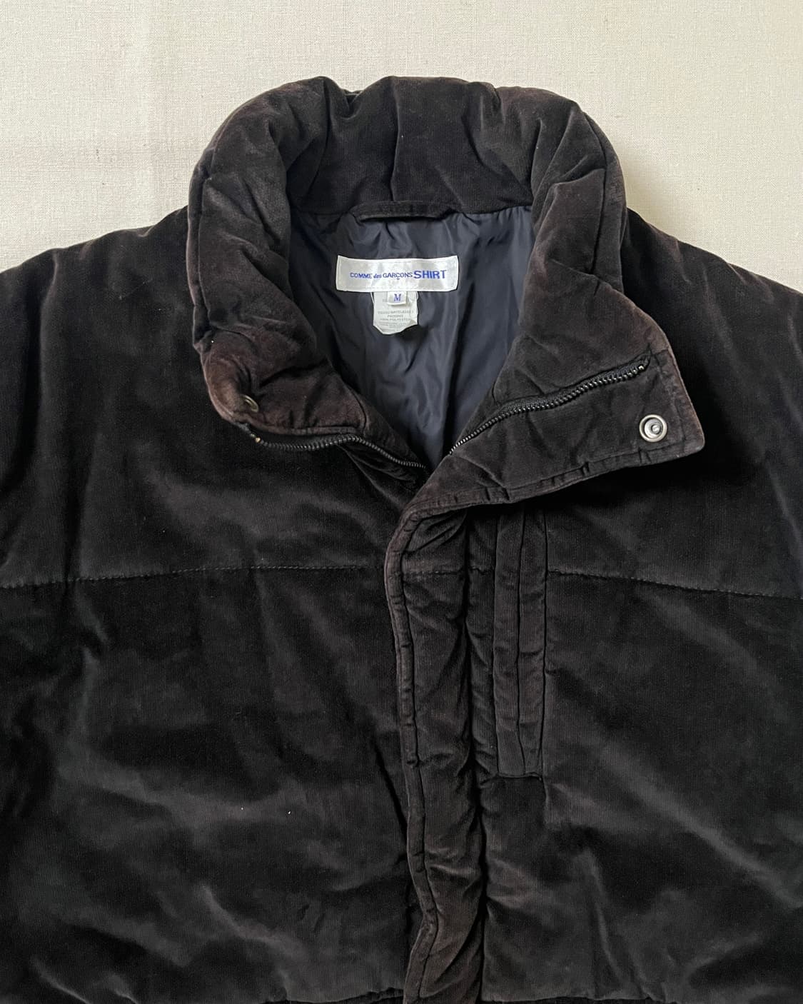 꼼데가르송 벨루어 푸퍼자켓 comme des garcons 패딩 상품이미지9