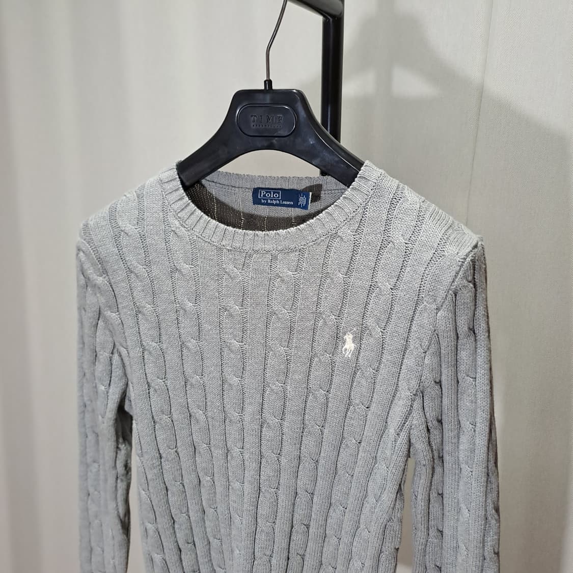 (택포) 폴로 케이블 화이트포니 니트 S B203 상품이미지2