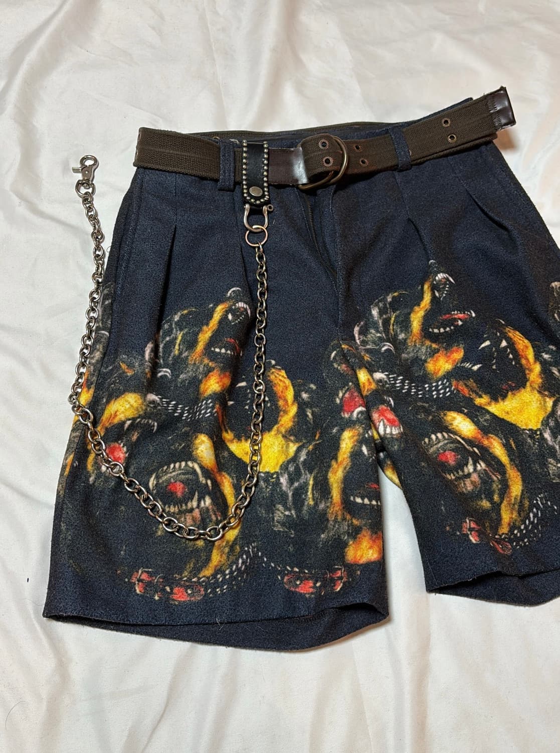 Leather Key Ring With Big Chain 상품이미지5