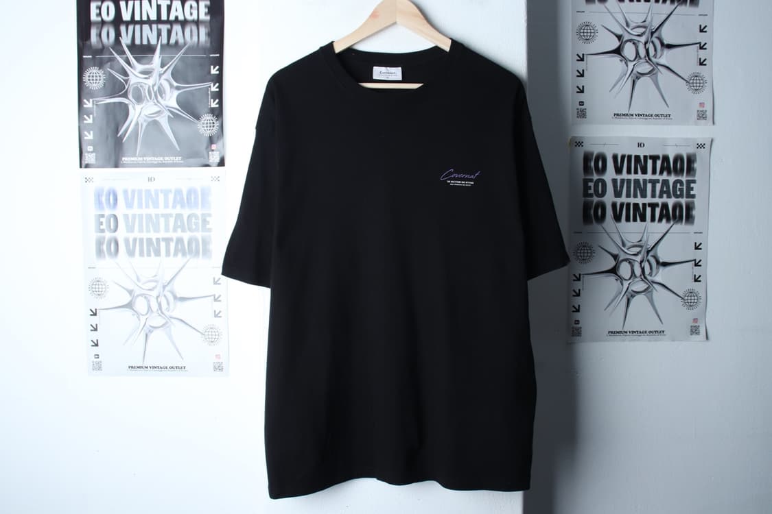 (XL-2XL) 커버낫 반팔 티셔츠 빅사이즈 플라워 블랙-H31345 상품이미지2