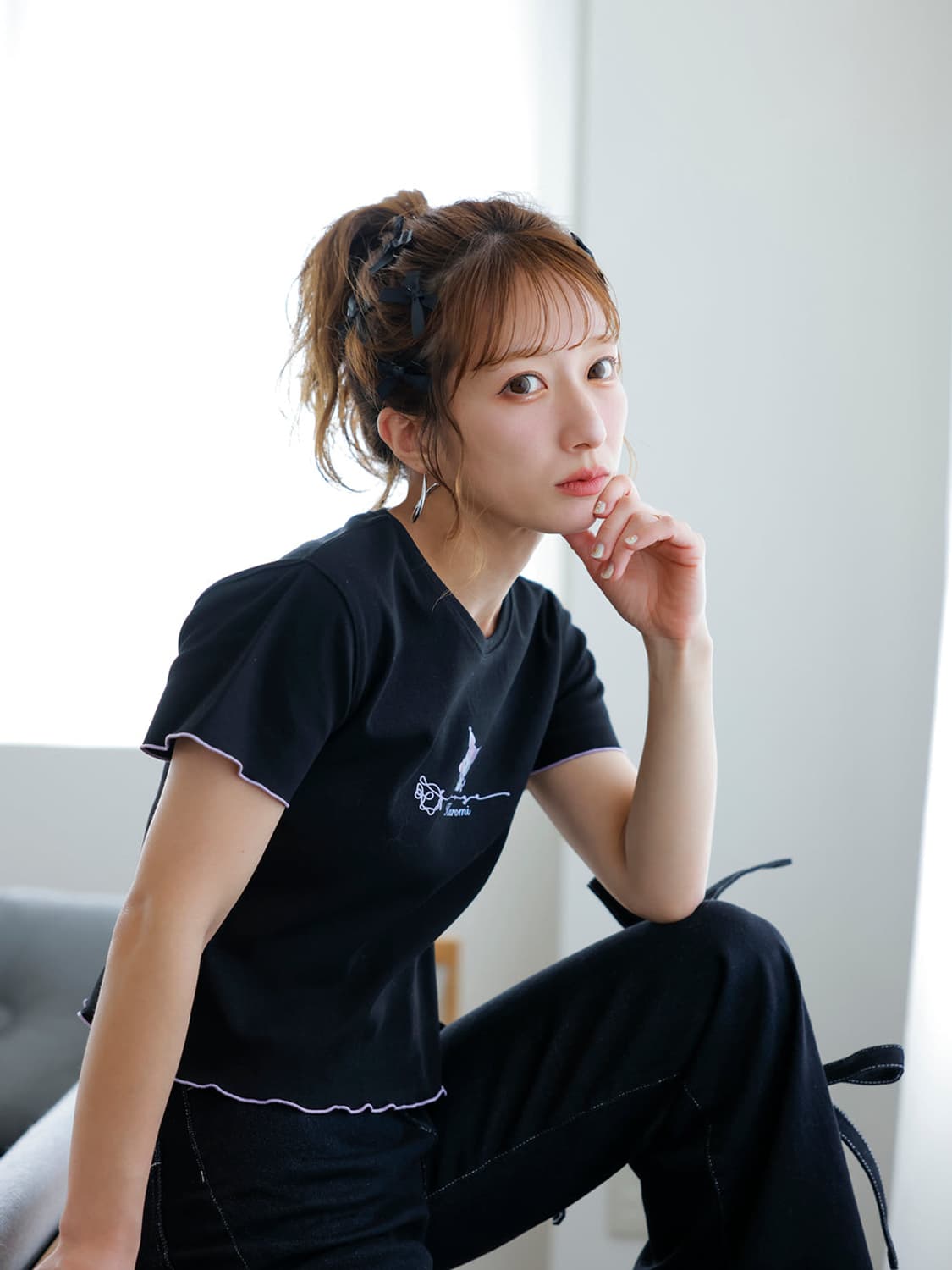 [미개봉신품] 시나모롤 ange charme 멜로치비 티셔츠 상품이미지7