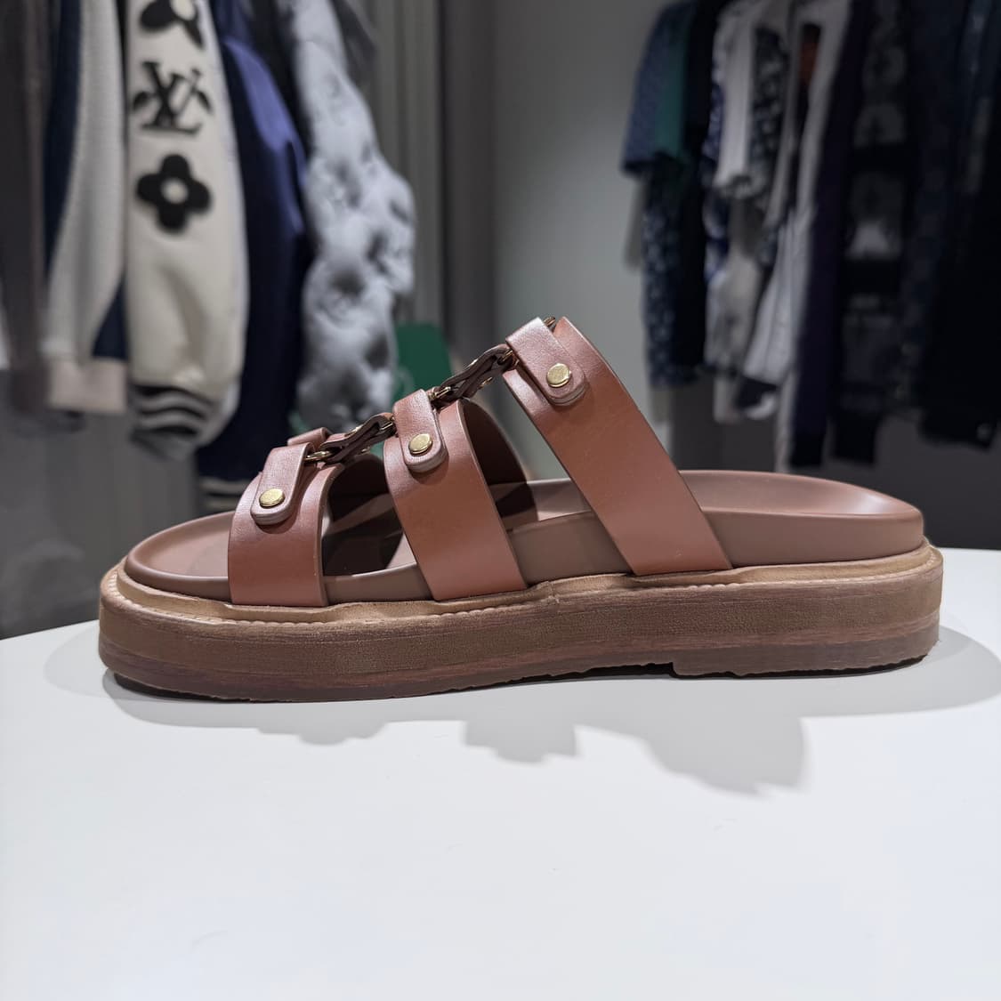 (A+/35) / 셀린느 티피 트리옹프 레더 샌들 카프스킨 상품이미지6