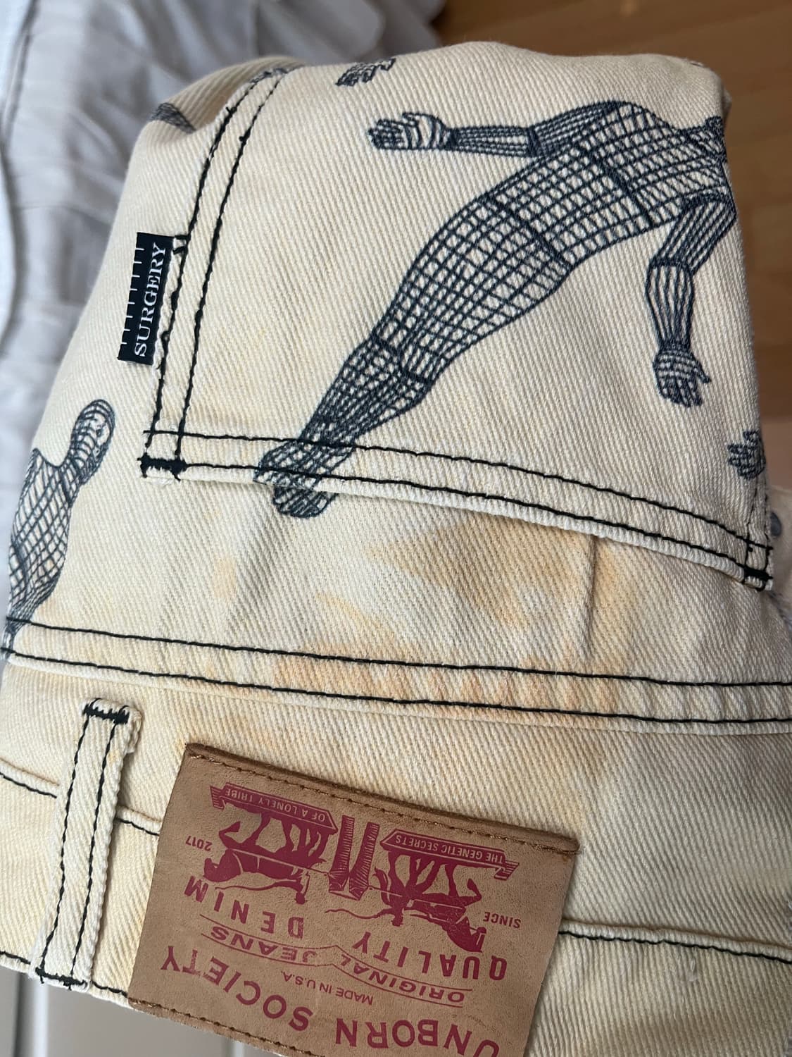 써저리 언본사이어티 콜라보 팬츠 상품이미지4