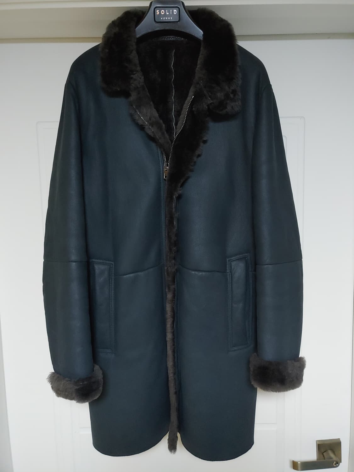 타임옴므 미들 양털 양 가죽 무스탕 팝니다 상품이미지1