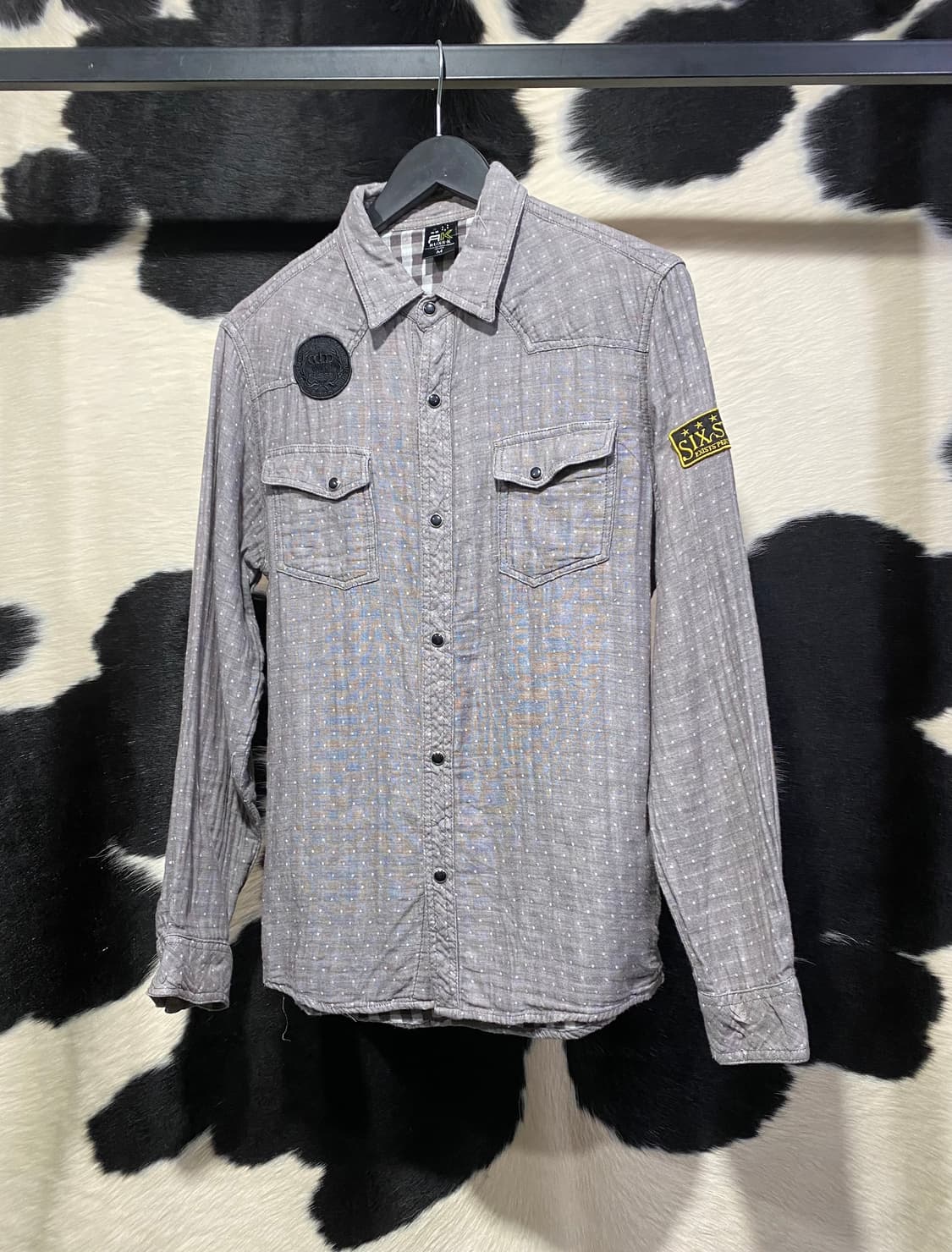 Russ K 도트 웨스턴 셔츠 상품이미지2