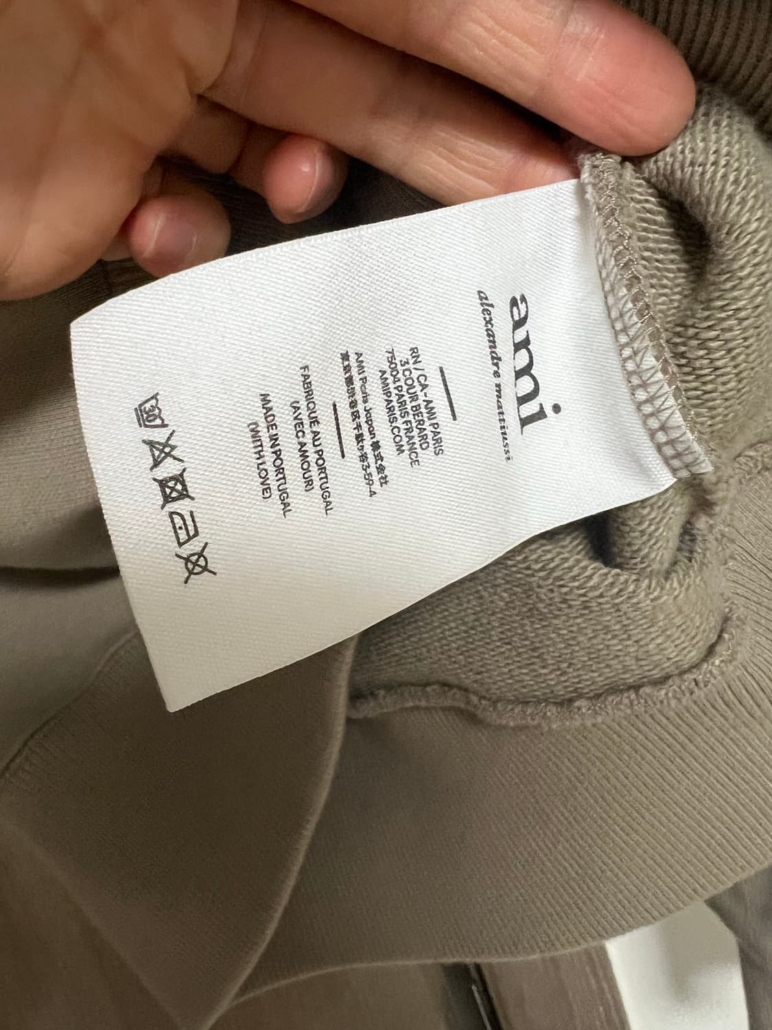 아미 톤온톤 하트 로고 후드티 m 상품이미지5