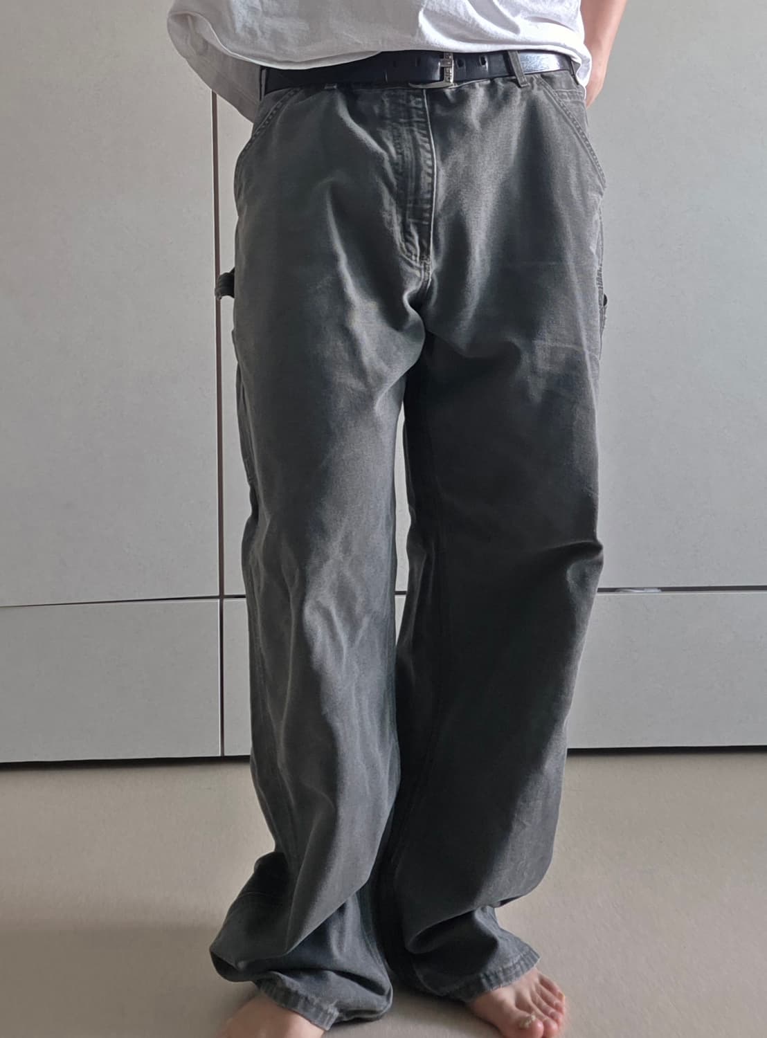 칼하트 모스그린 덩가리 워크 팬츠 (허리36,길이32) 상품이미지5