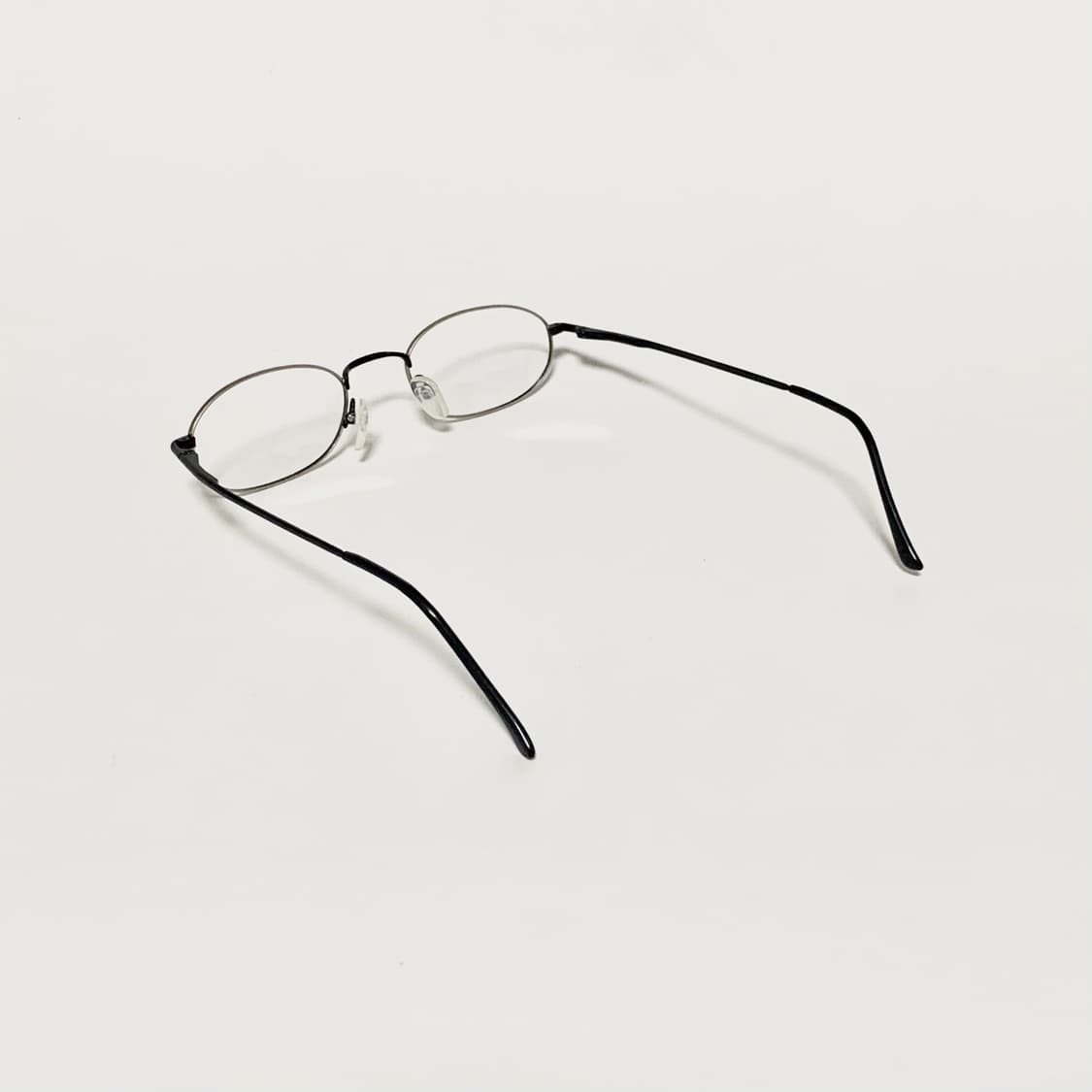 817 데드스탁 빈티지안경 실버 오벌 미니멀 소형 라운드 프레임 상품이미지4