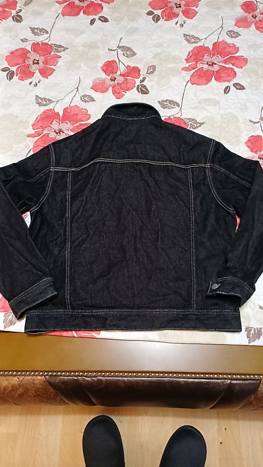 에잇세컨즈 오버핏 블랙데님자켓 100 가슴62 기장66 상품이미지3