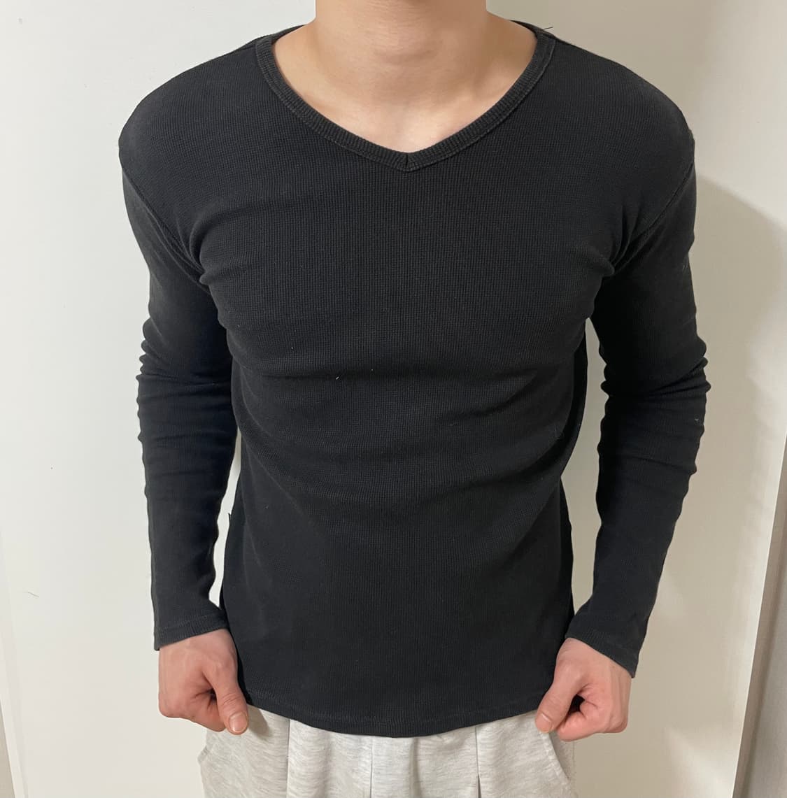 AVIREX BLACK RIBBED LONG SLEEVE 상품이미지2