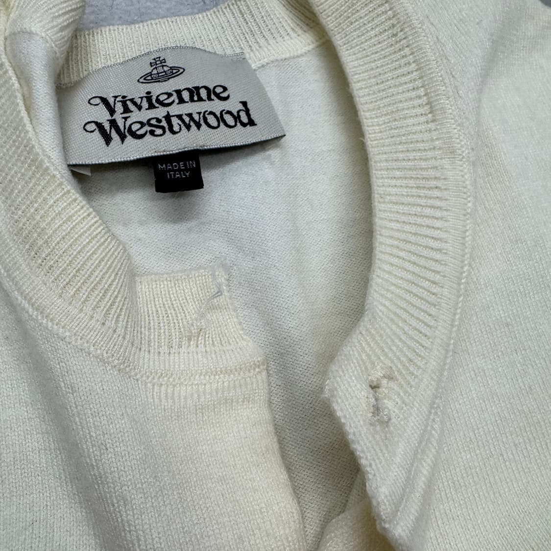 비비안웨스트우드 제팬 아이보리 니트 가디건 상품이미지4