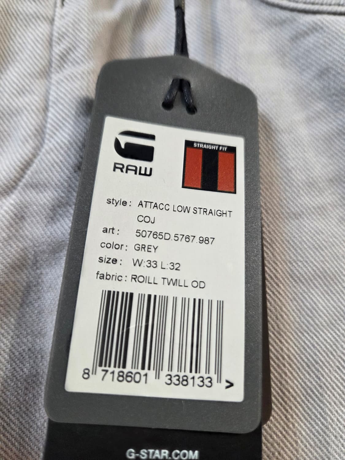 G-Star RAW 연청바지 새상품(W33/L32) 상품이미지7