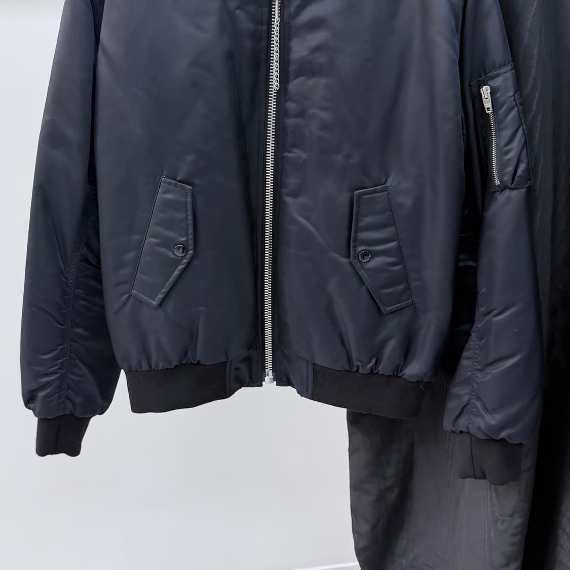 [S+급/50] 셀린느 백로고 블루종 봄버 자켓 블랙 상품이미지6