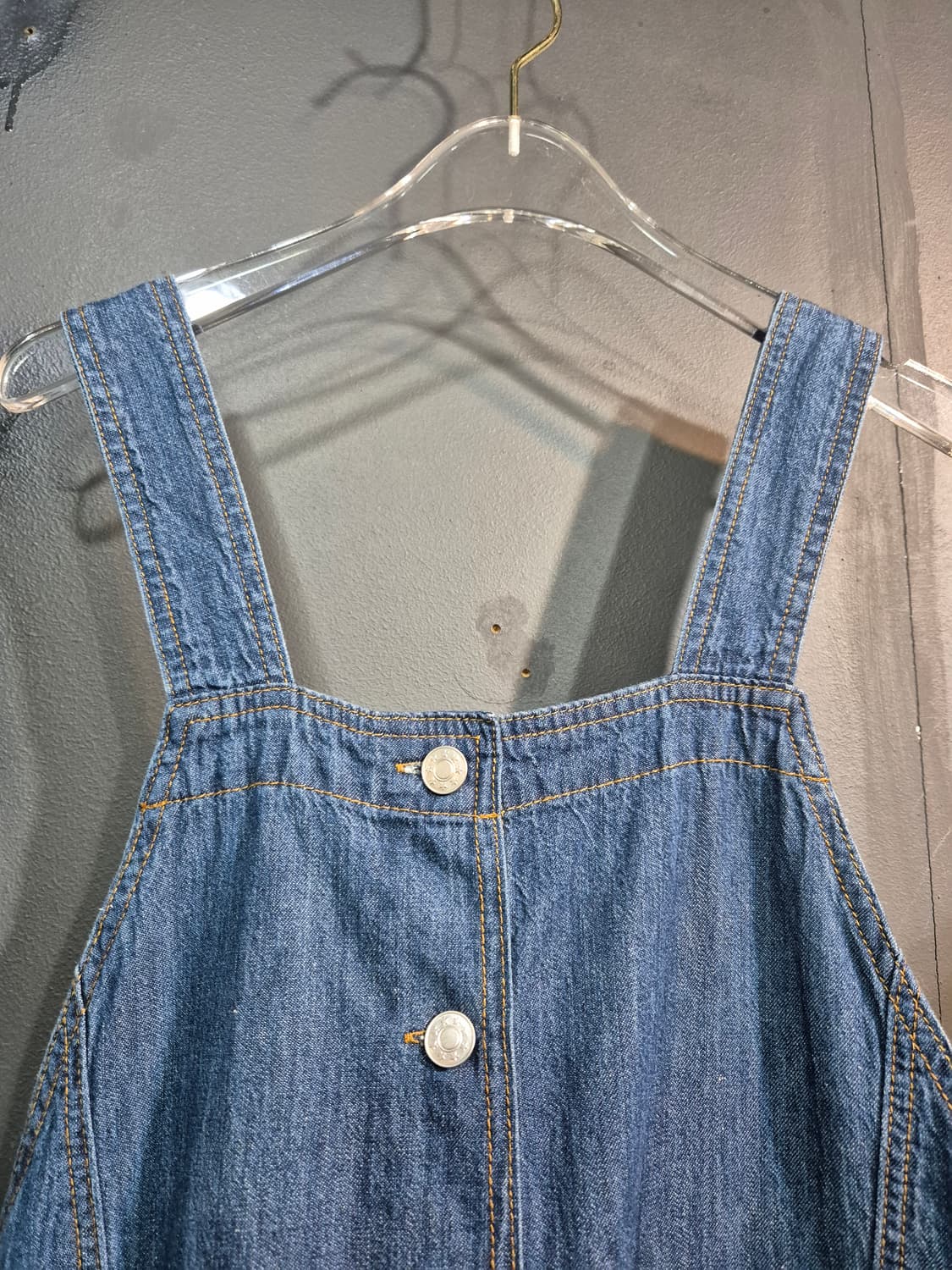 브릴  데님 멜빵 바지 88 상품이미지3