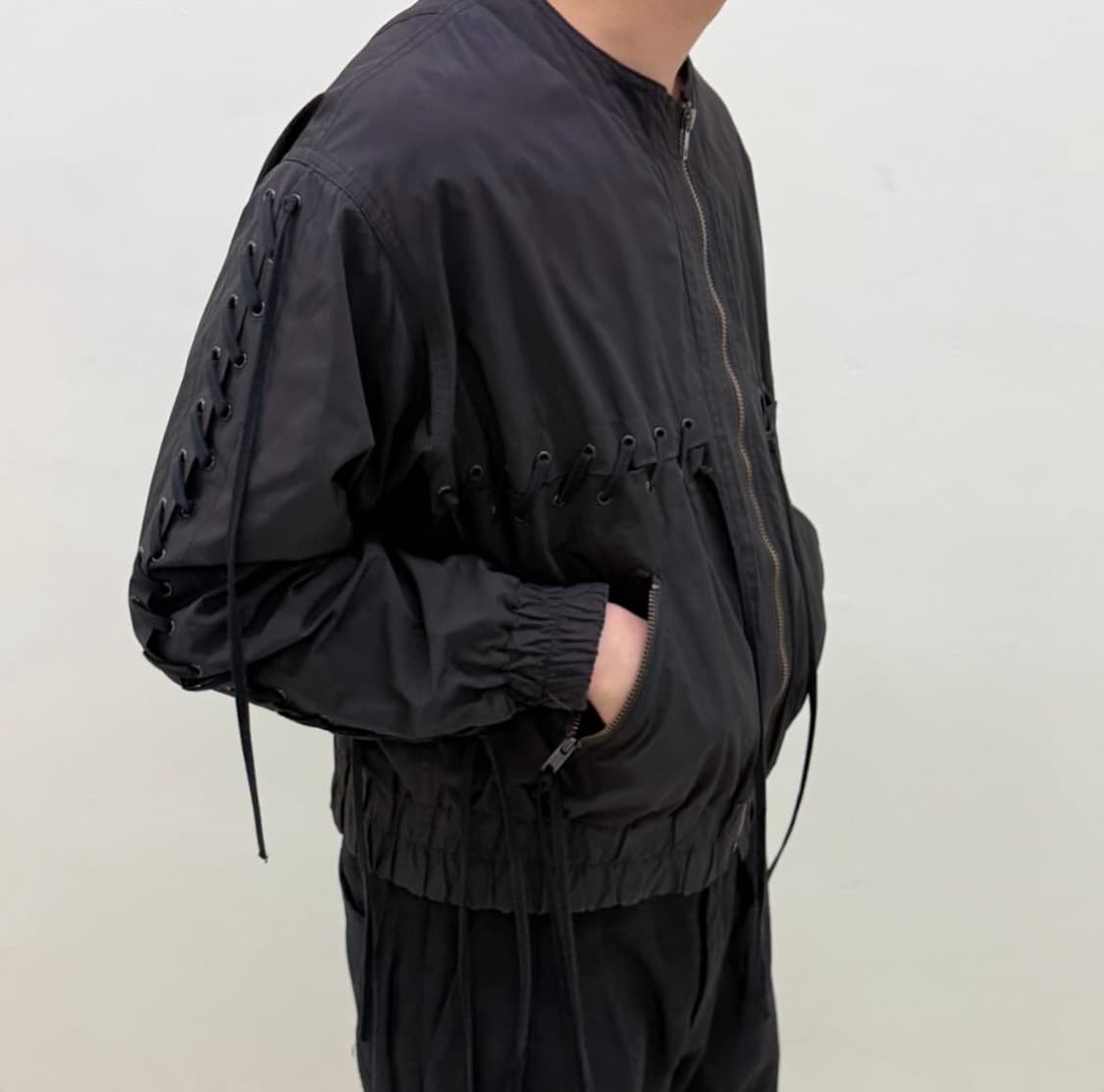 언유즈드 레이스 업 자켓 상품이미지2