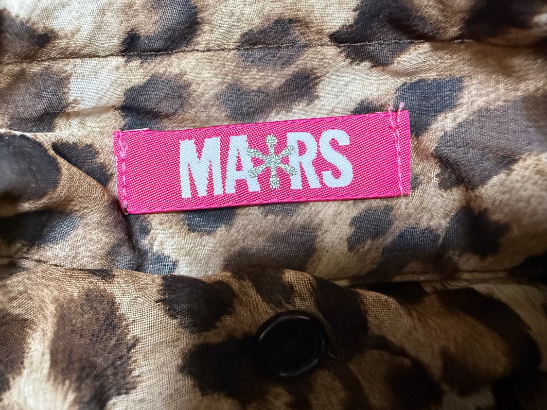 마즈 호피 니트 탑 갸루 상품이미지3