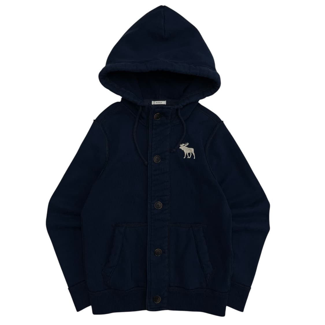 아베크롬비 빅순록 네이비 버튼 후드자켓 M 상품이미지3
