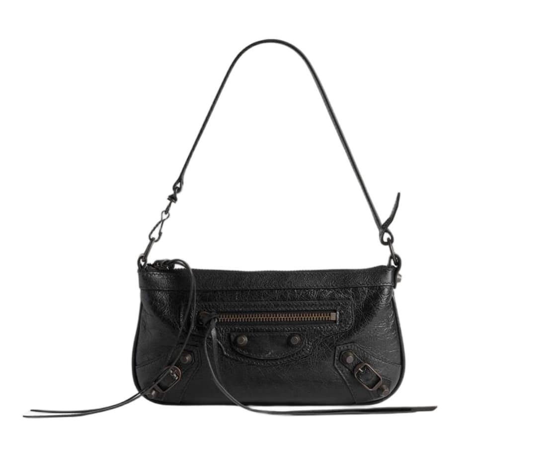 [새상품] 발렌시아가 르시티 파우치 온 스트랩 블랙 상품이미지1