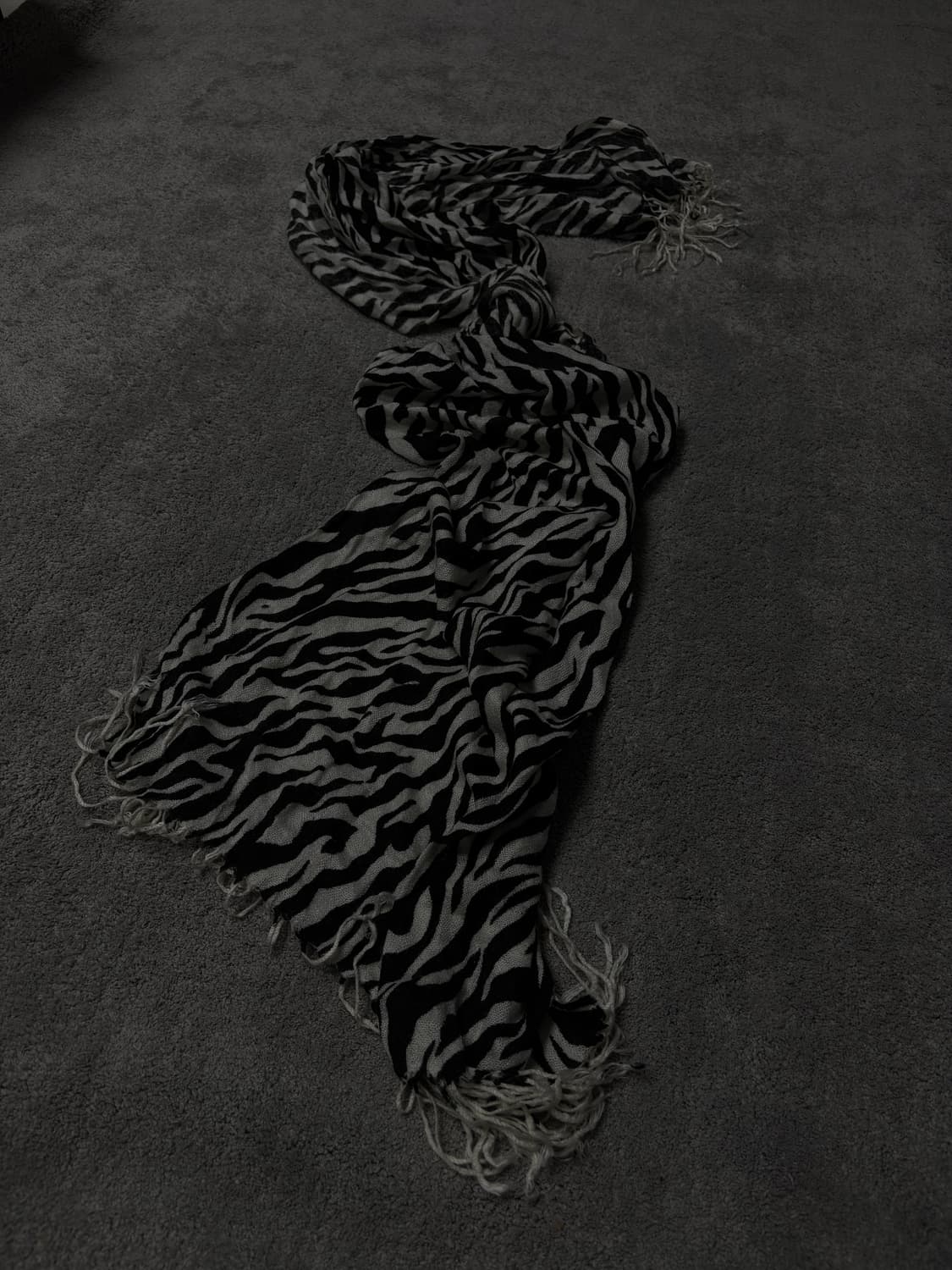 Vintage punk grunge mood leopard scarf 상품이미지1