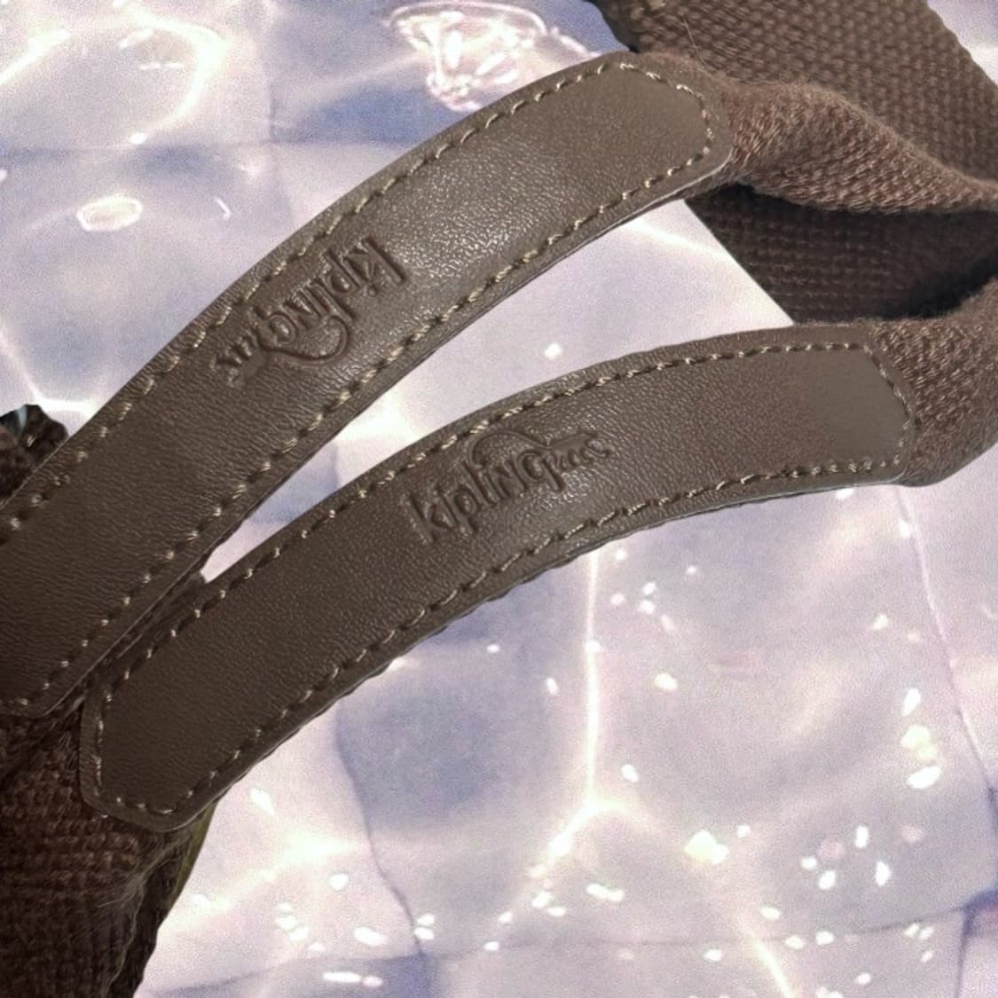 키플링 투 포켓 토트백 숄더백 가방 브라운 y2k  상품이미지4