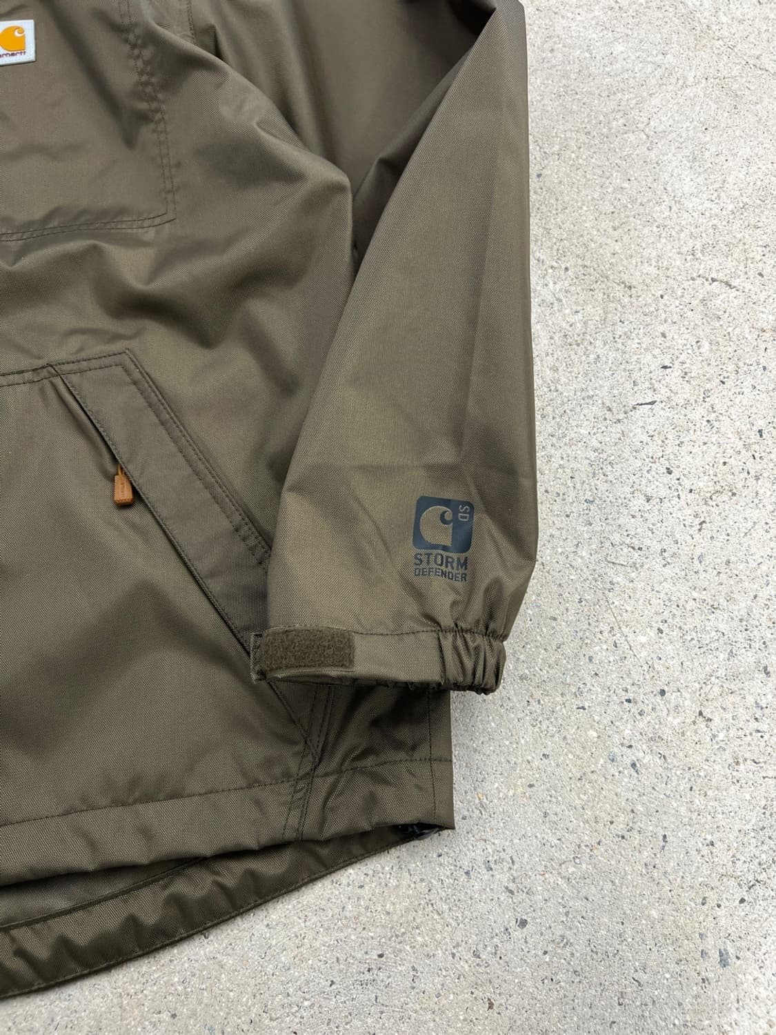 (새상품) 칼하트 카키 스톰디펜더 레인 자켓 상품이미지6