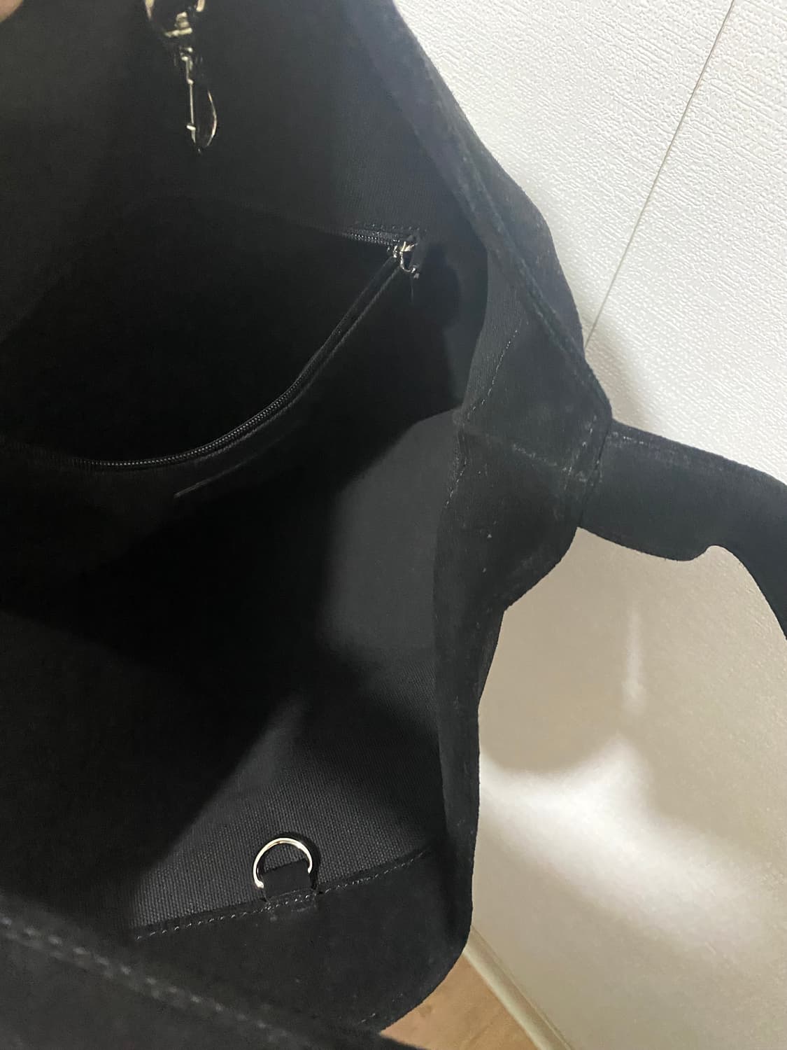 포레토 스웨이드 쇼퍼백 블랙  상품이미지8