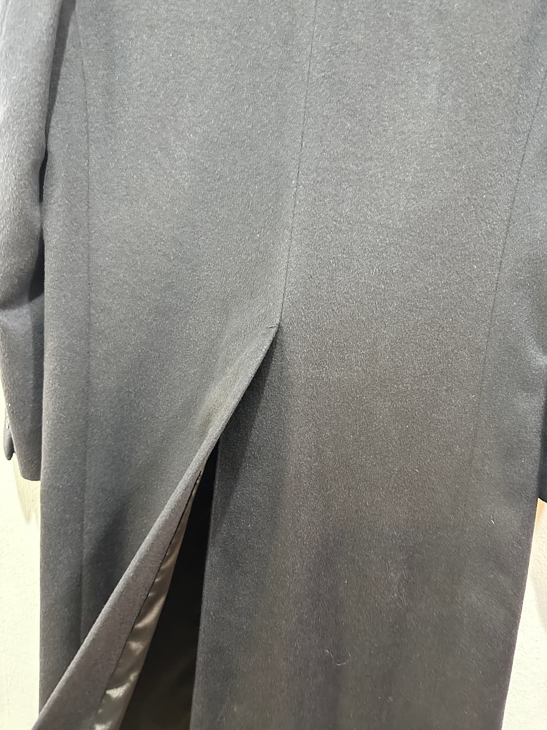 시스템옴므 캐시미어100 다크네이비 롱코트 상품이미지4