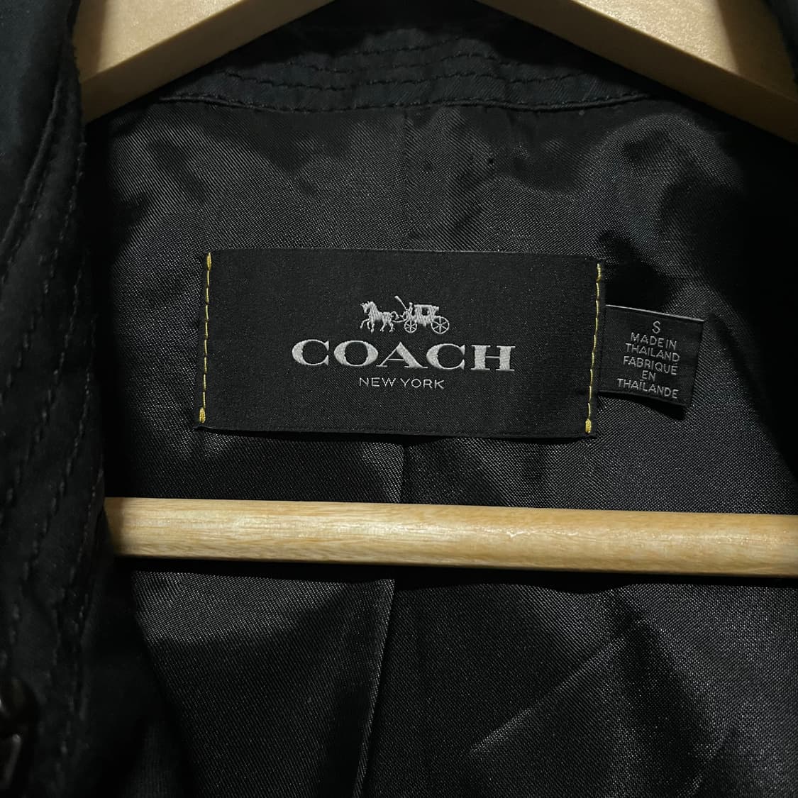 코치(COACH) 블랙 트렌치 코트 S 상품이미지5