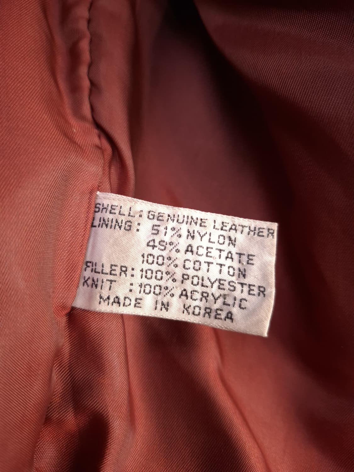 80's 국내산 미공군 A-2 TYPE 리얼레더 항공자켓 상품이미지5