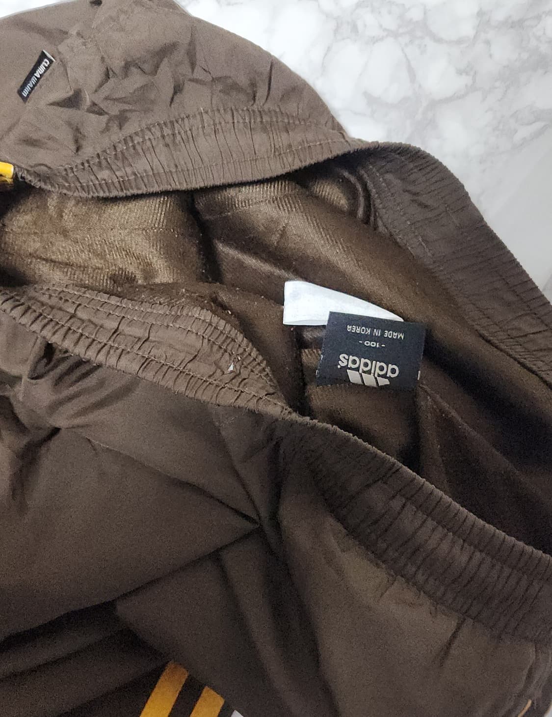 아디다스 삼선 브라운 트랙팬츠 바람막이 바지 상품이미지5